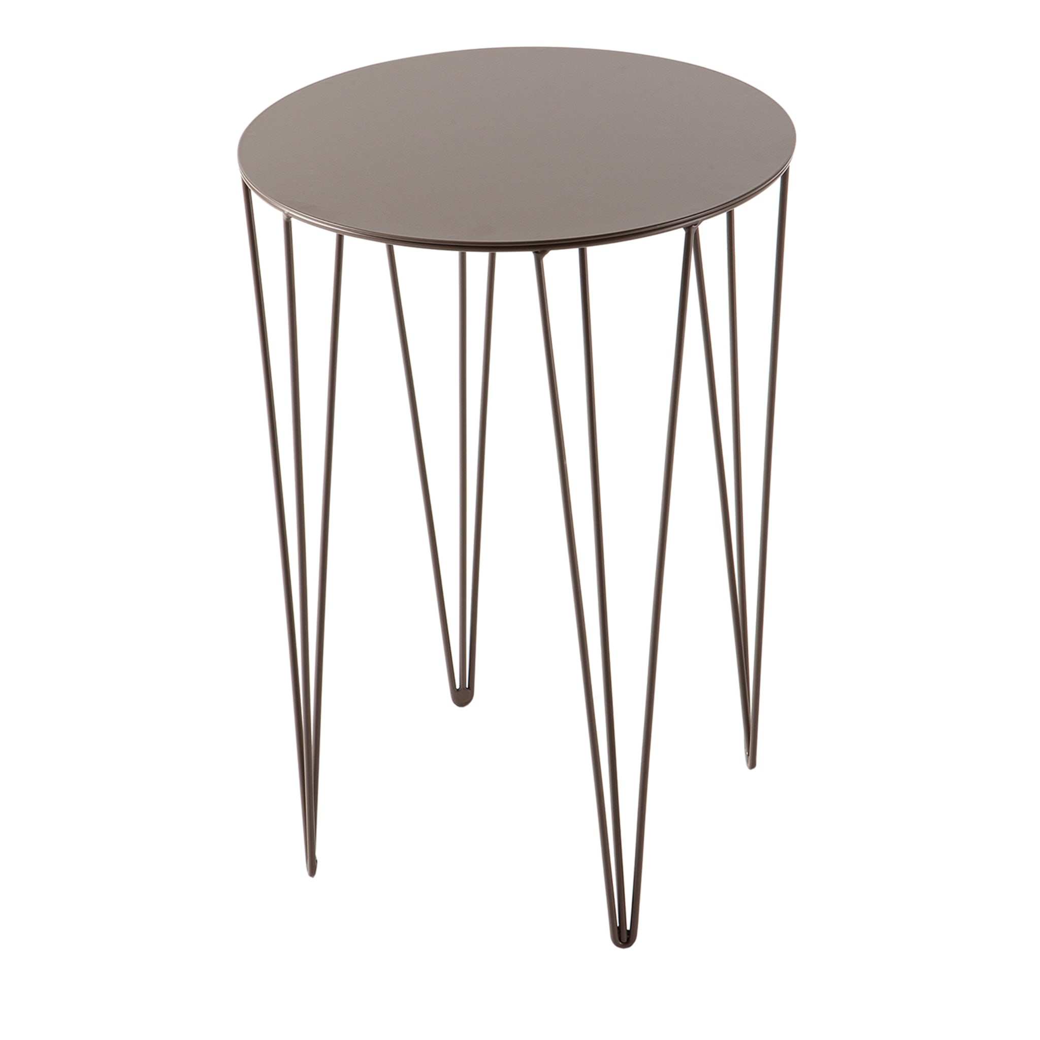 Chele Taupe Round Coffee Table #1 - Main view