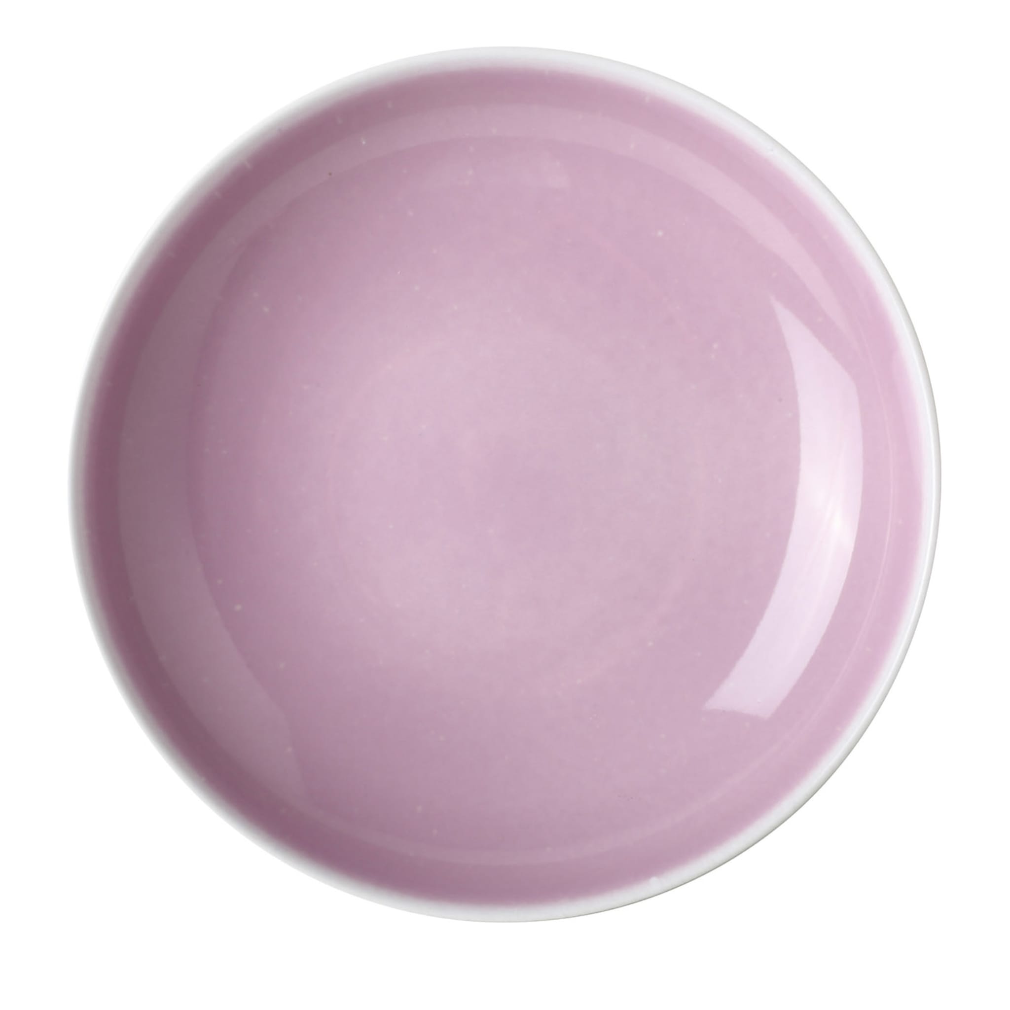 Assiette à soupe ronde rose arc-en-ciel - Vue principale