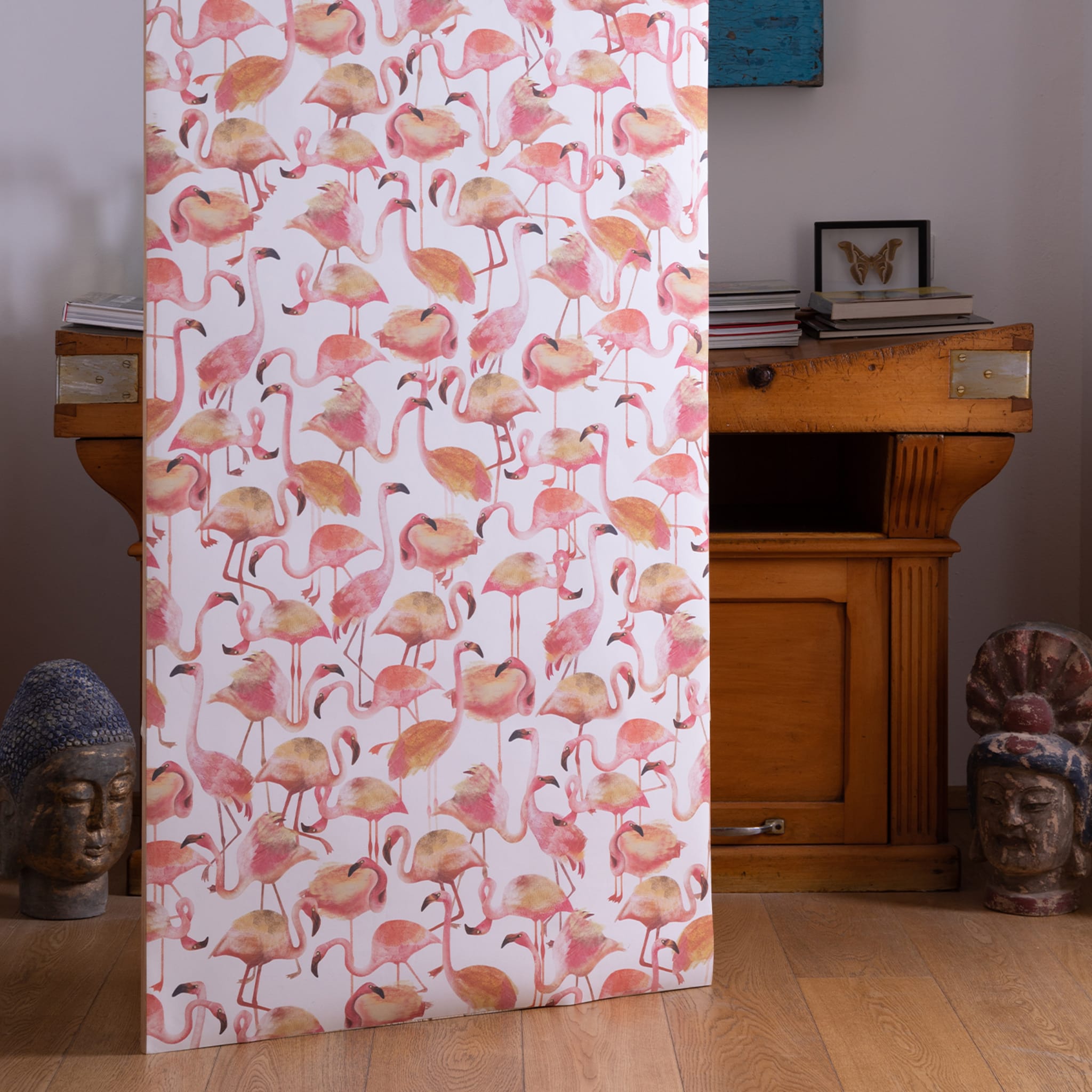 Papier peint Flamingo Pink de Nicole Valenti - Vue alternative 1