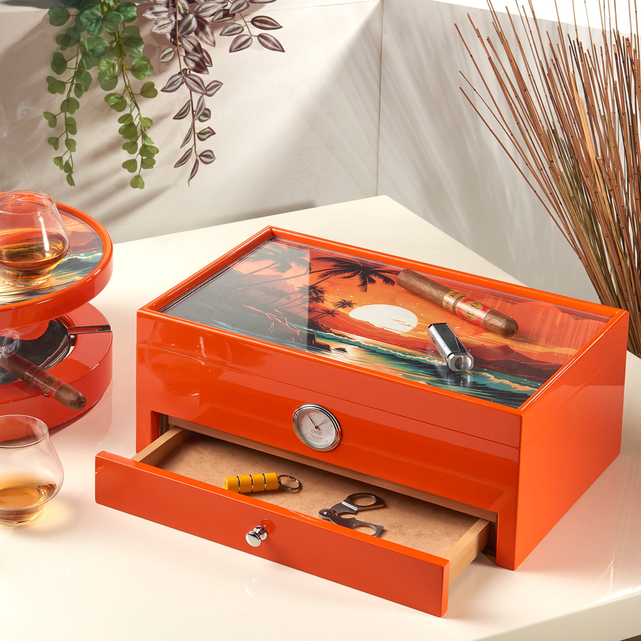 Carribean-inspired Orange Humidor (Special Club Edition)  - Alternative view 5