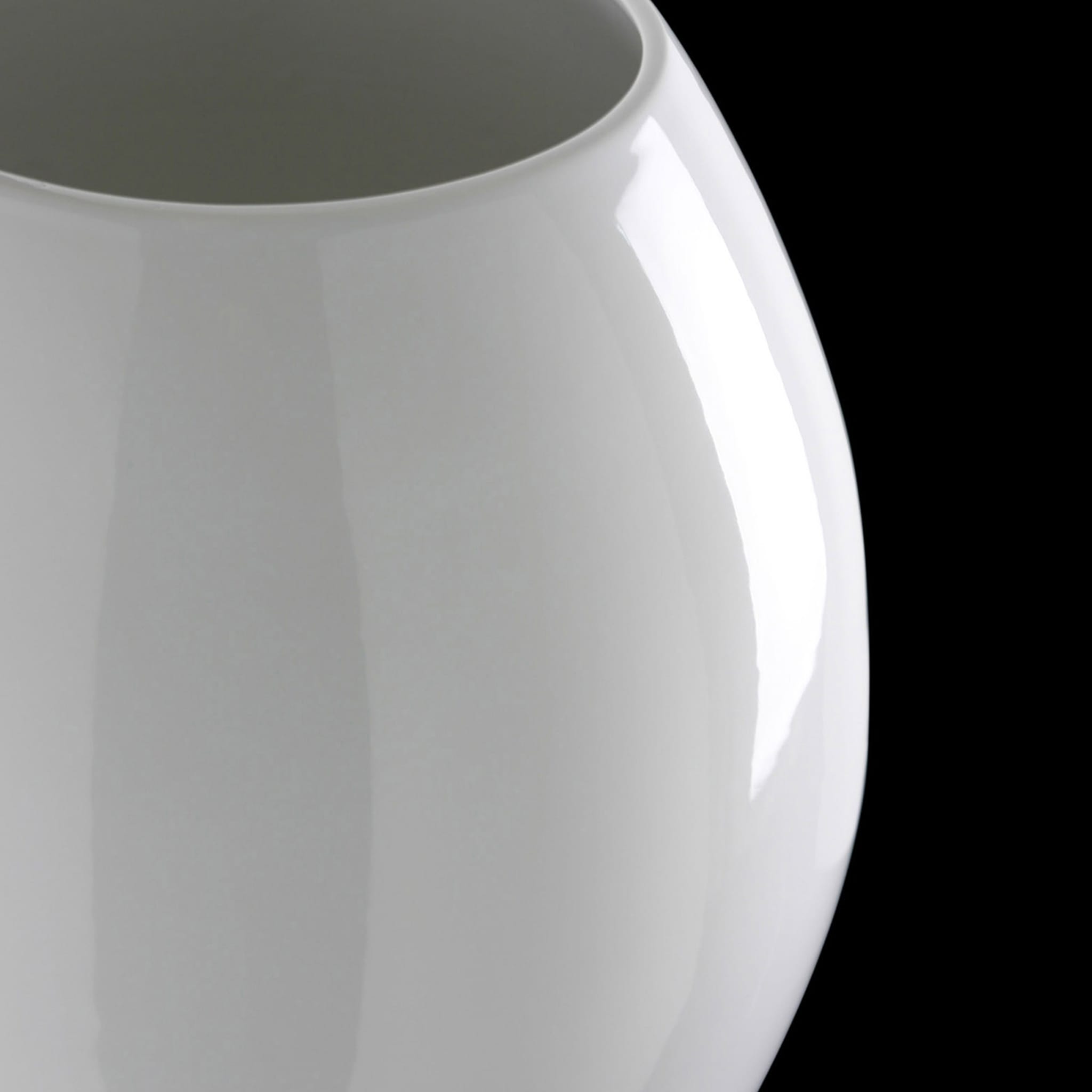 Clessidra Glossy White Decorative Vase - Alternative view 1