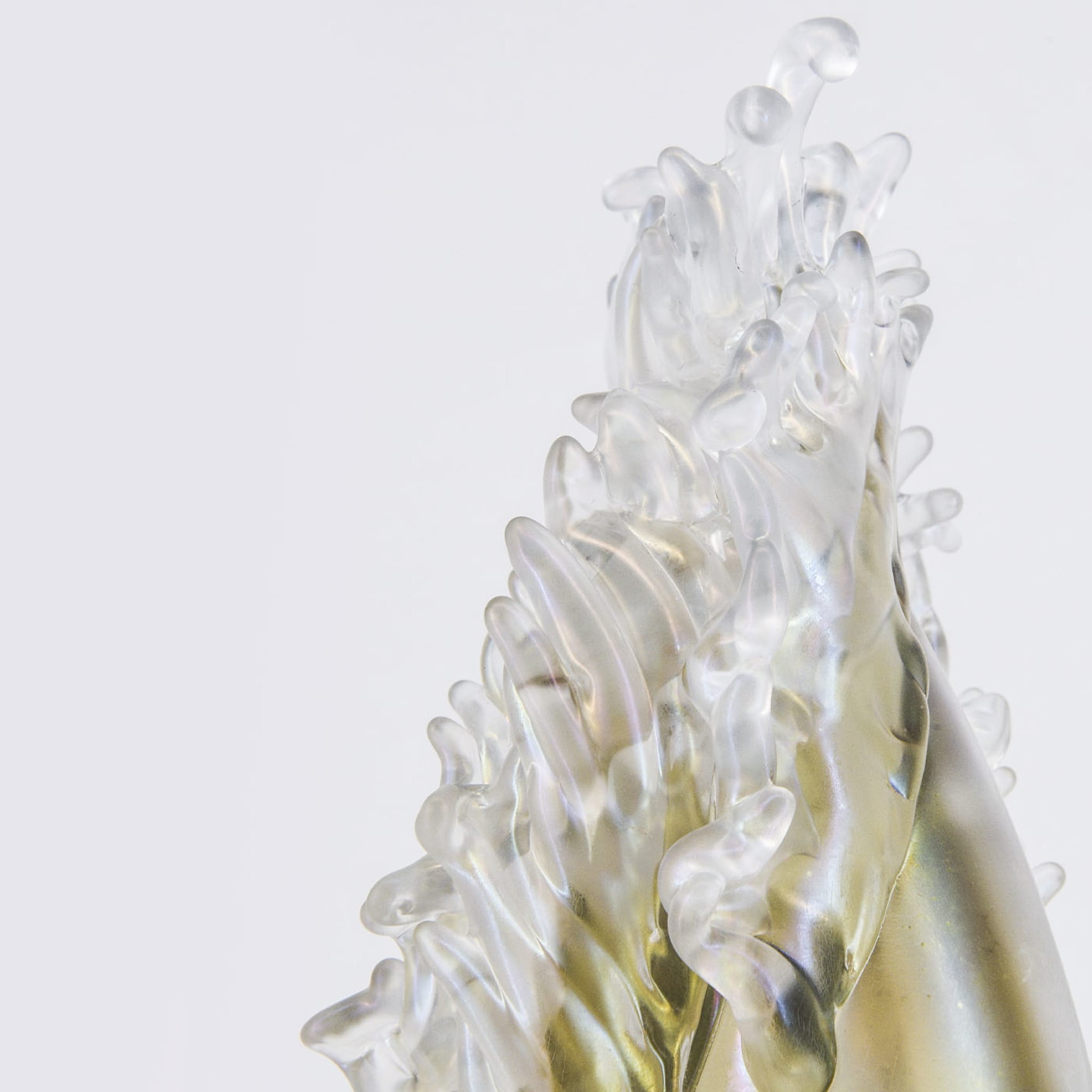 Plume Beige & Transparent Vase #2 - Alternative view 3