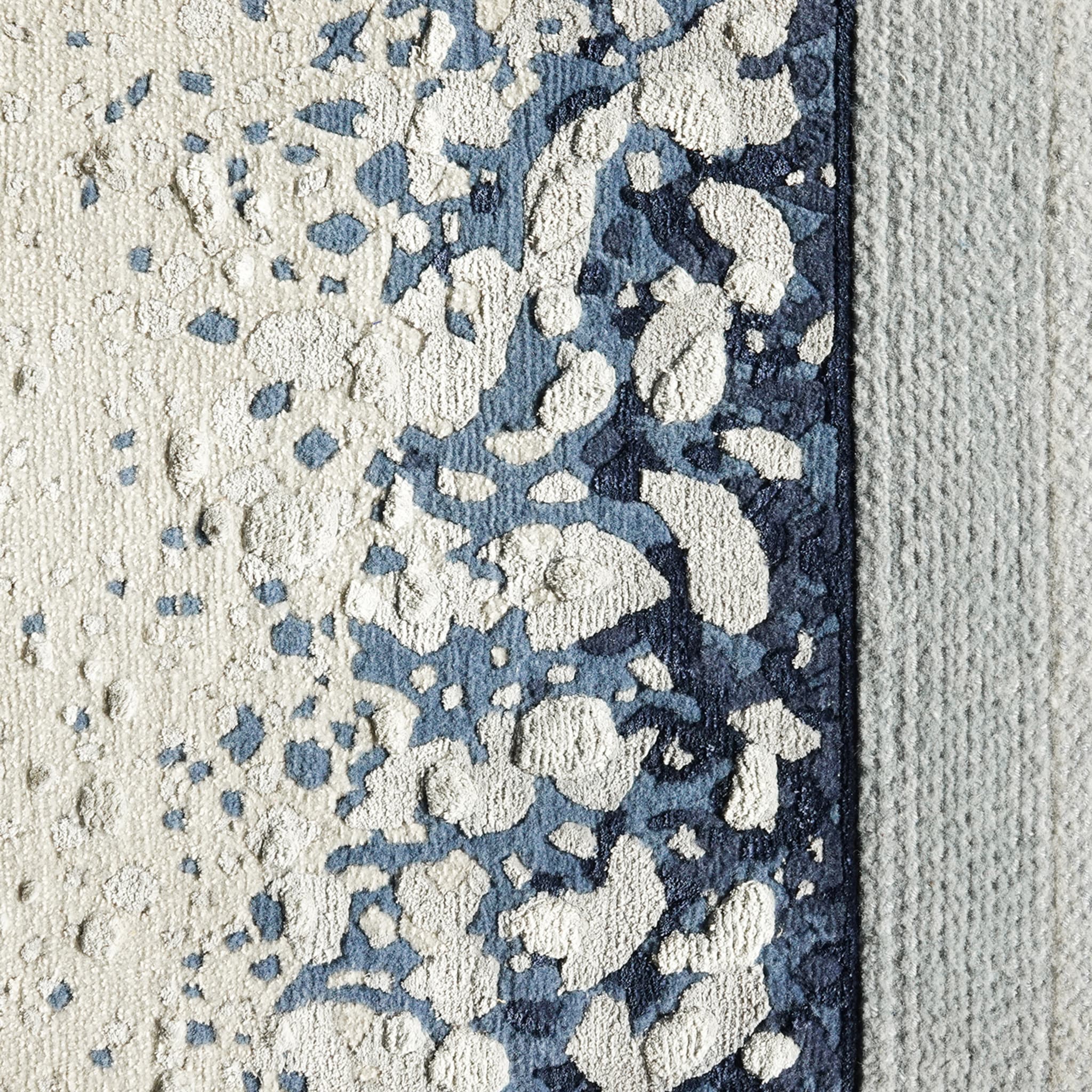 Tappeto Lia rettangolare blu e bianco - Vista alternativa 5