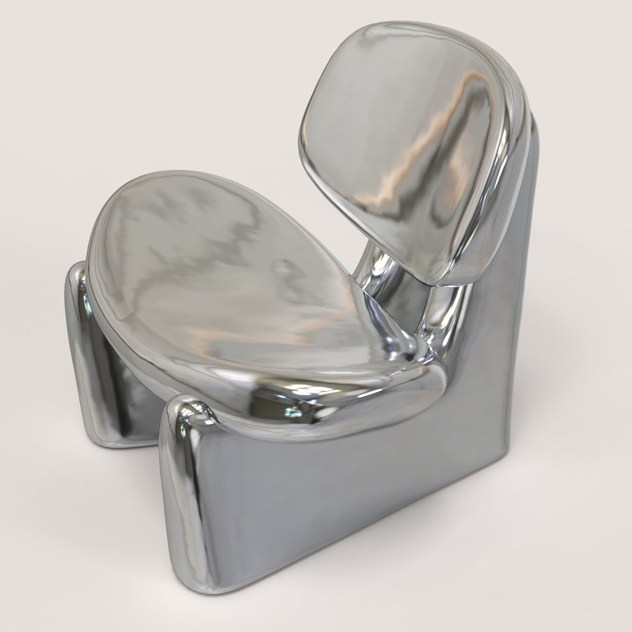 Pau V1 Silver Sculptural Chair - Alternative view 2