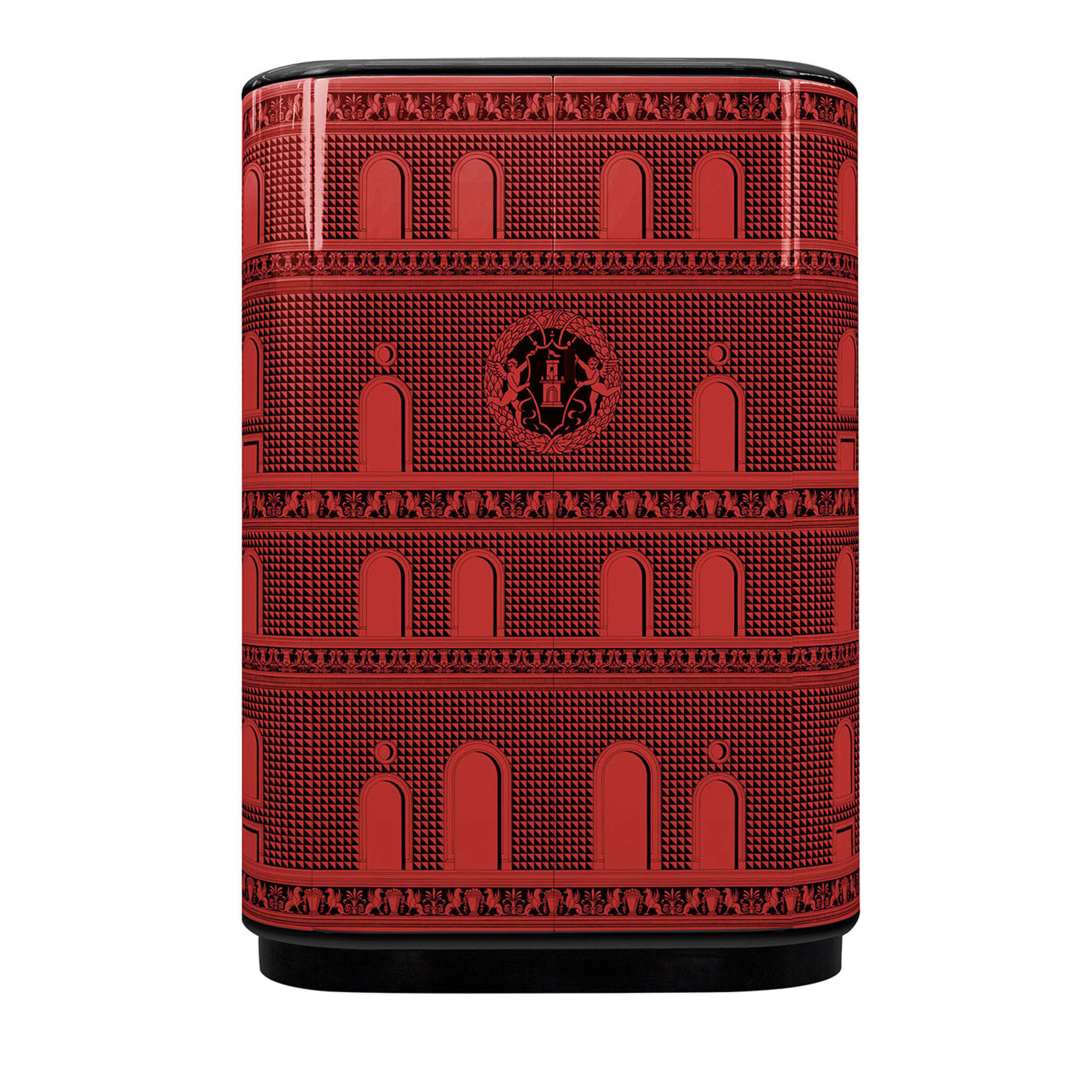 Facciata Quattrocentesca Red Curved Cabinet - Vue principale