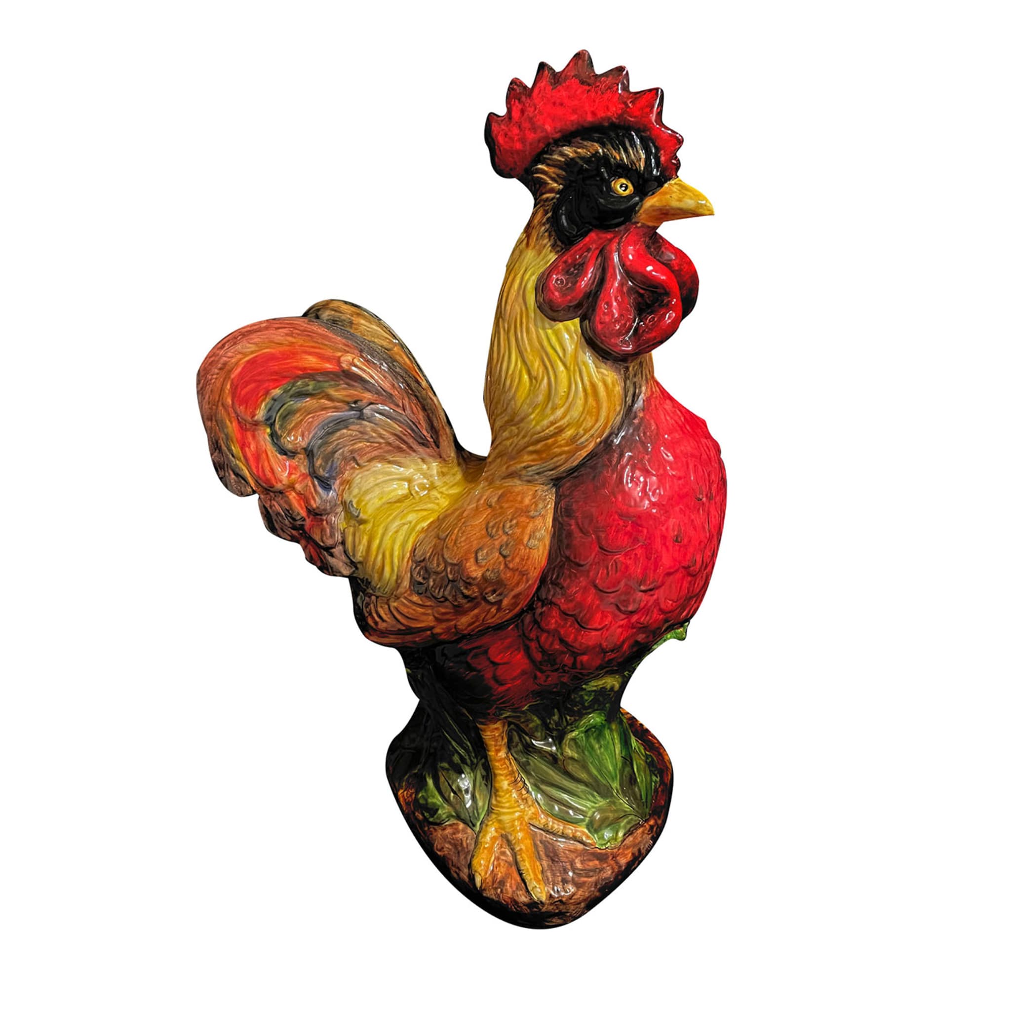 European-Style Rooster Sculpture - Main view
