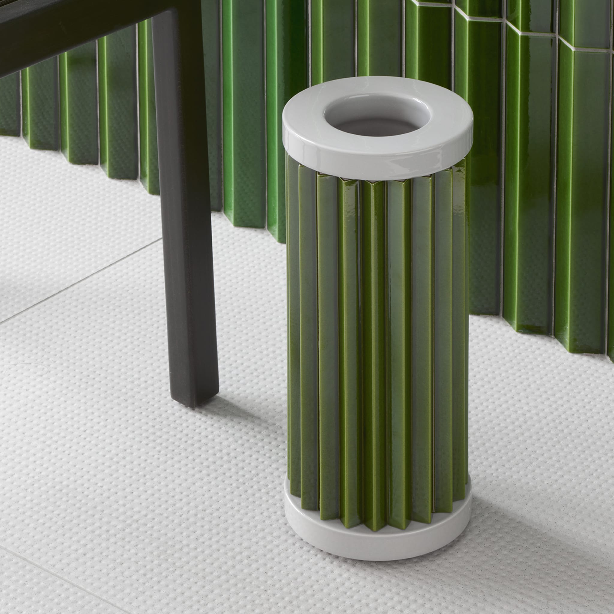 Rombini A Green and Gray Vase by Ronan & Erwan Bouroullec - Alternative view 2