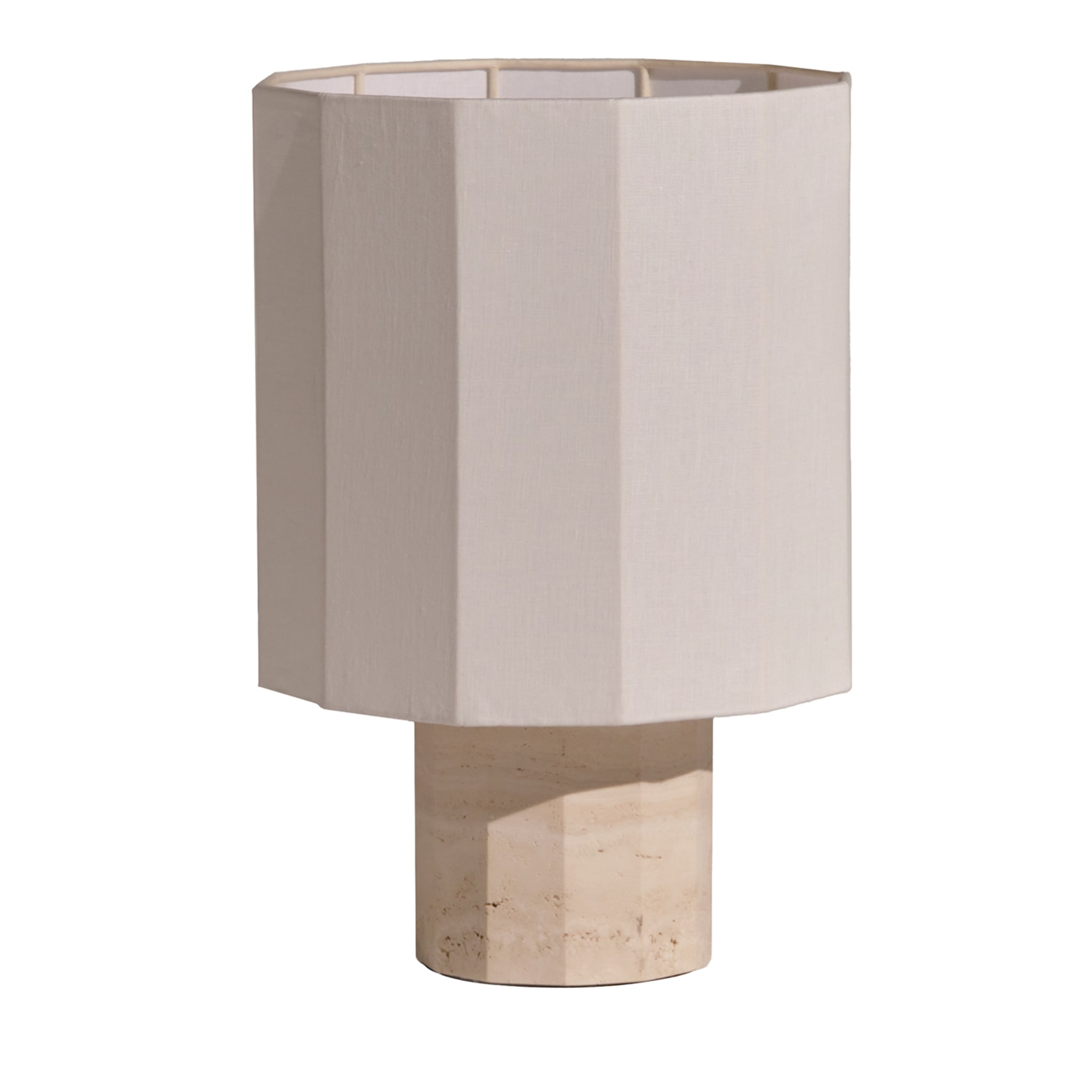 Roma Dodecagon Medium White Table Lamp - Main view