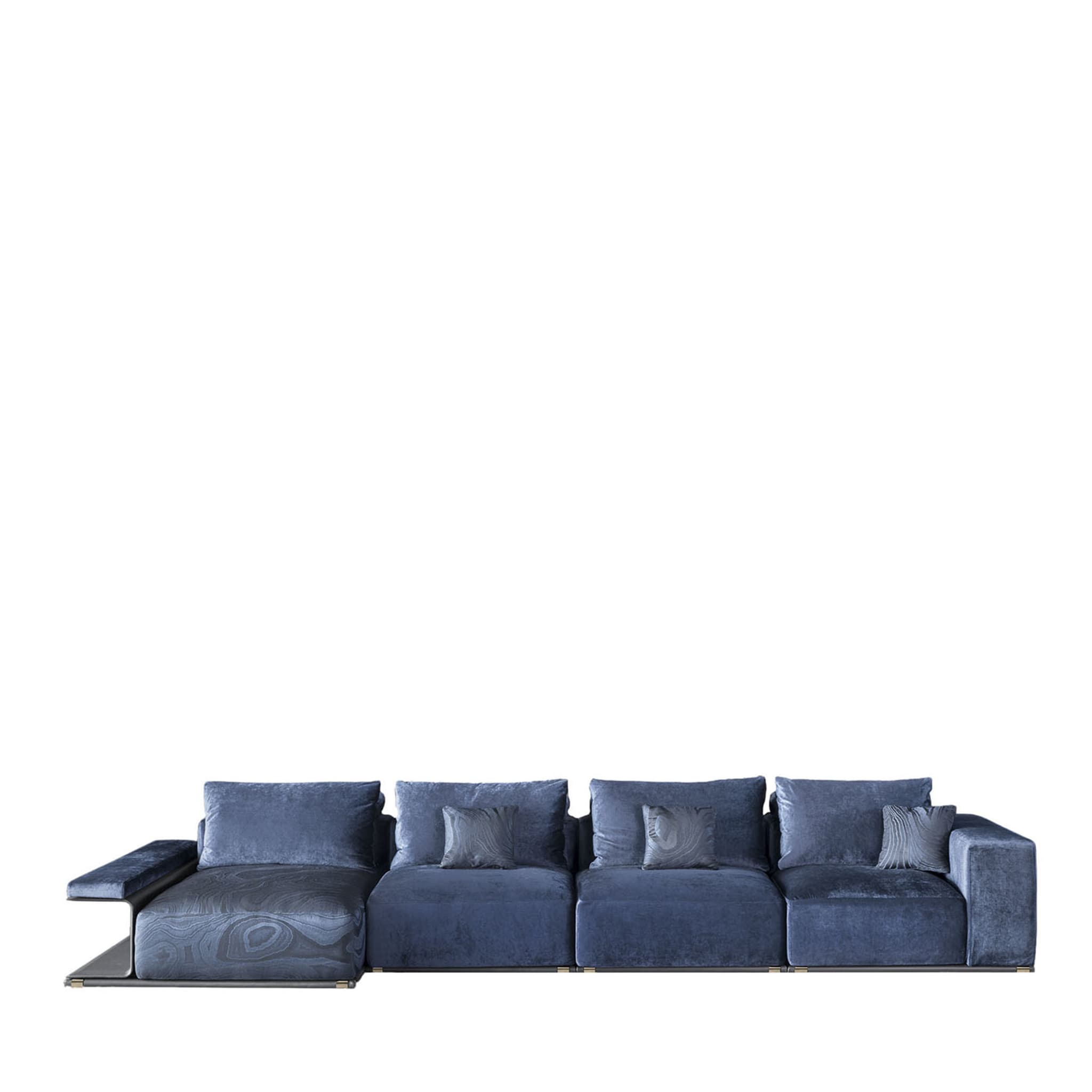 Zeno Modular Blue Sofa #1 - Main view