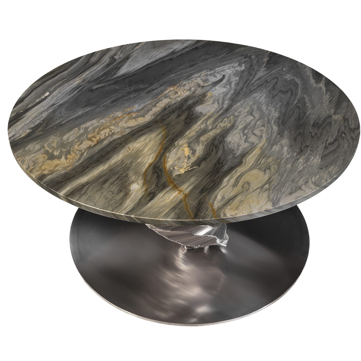 Meteorite N°2 Calacatta Cielo Table by Giò Pozzi - Officina Della Scala