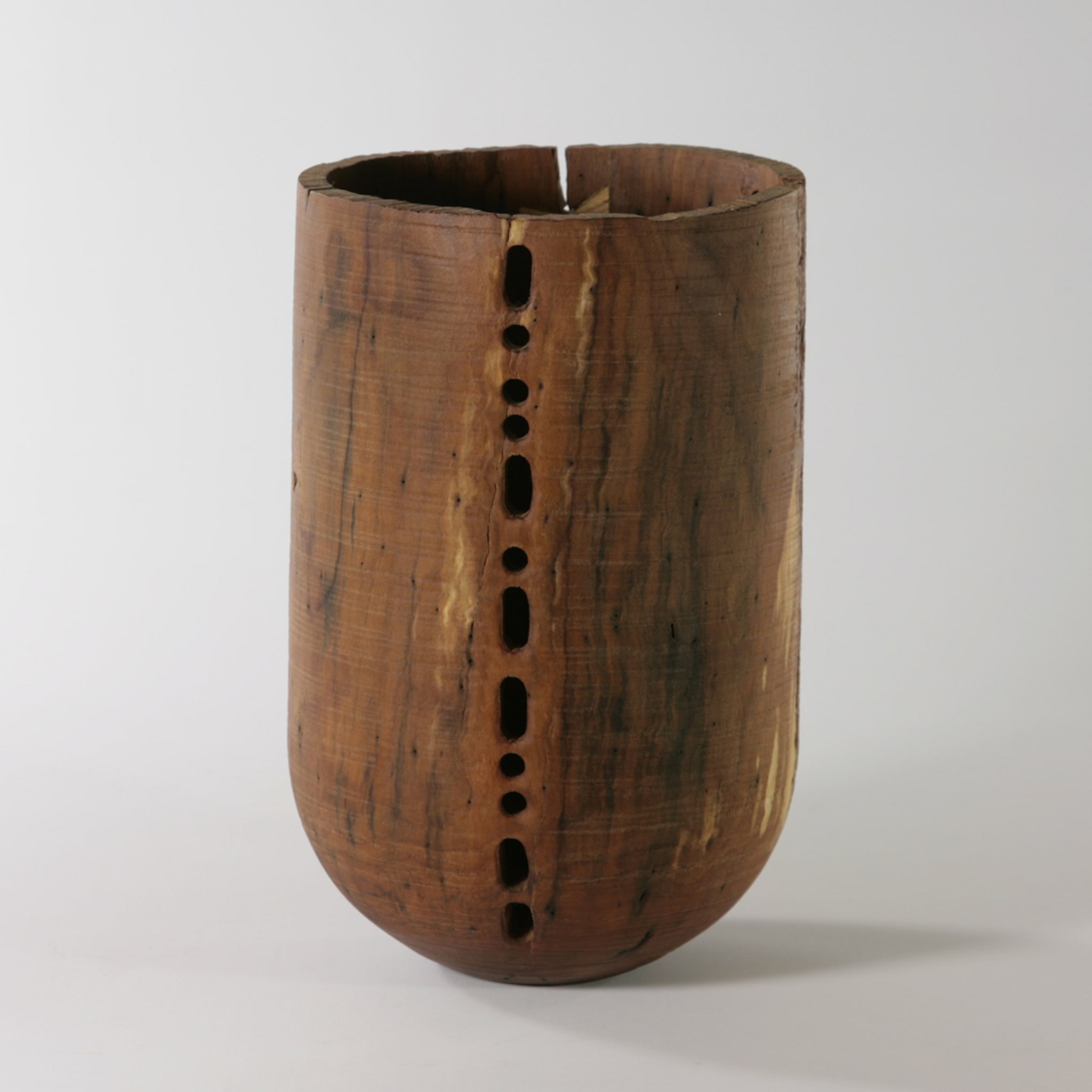 Hollowed Turned Wooden Vase - Alternative view 2