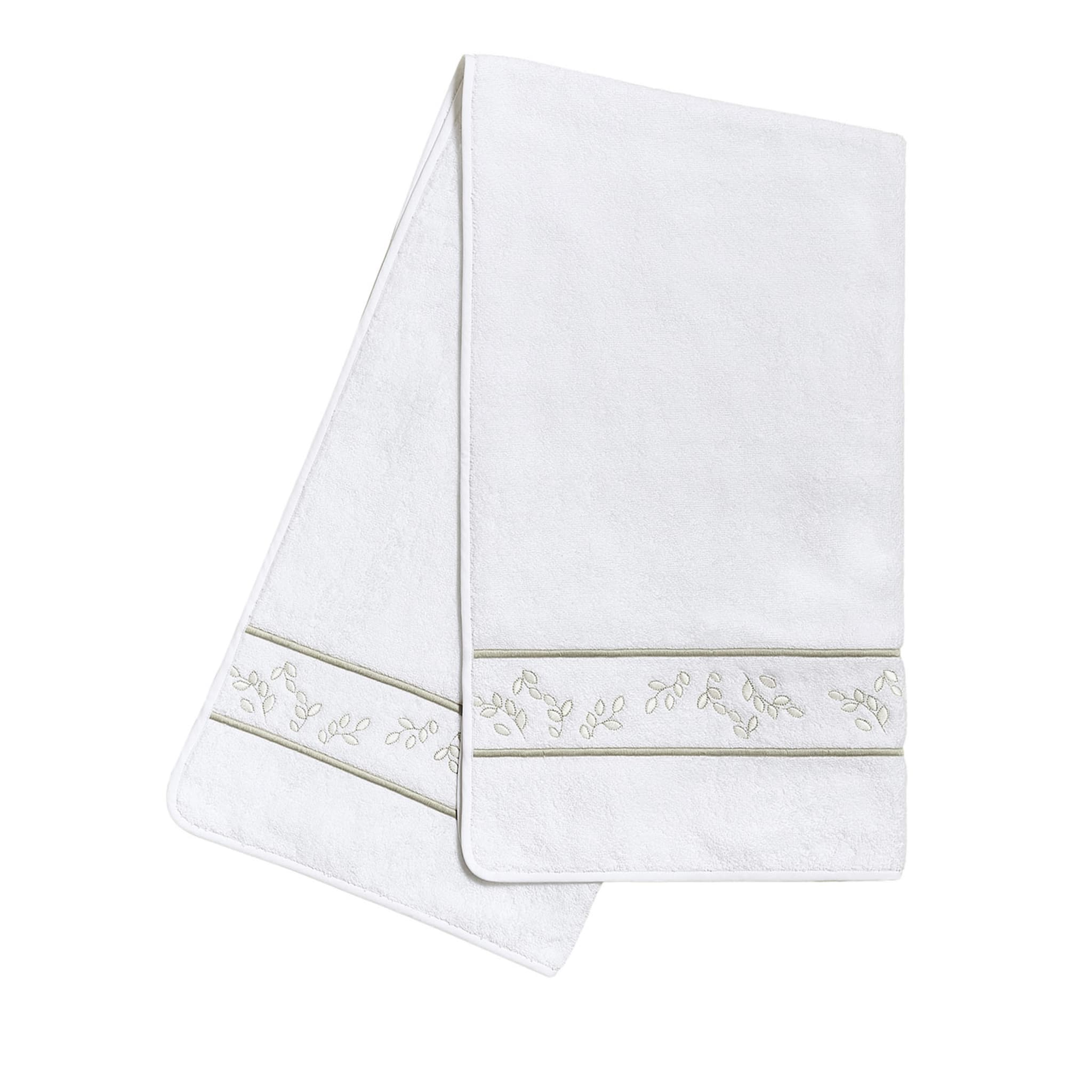 Asciugamano da bagno Roma White & Silver Olive - Vista principale