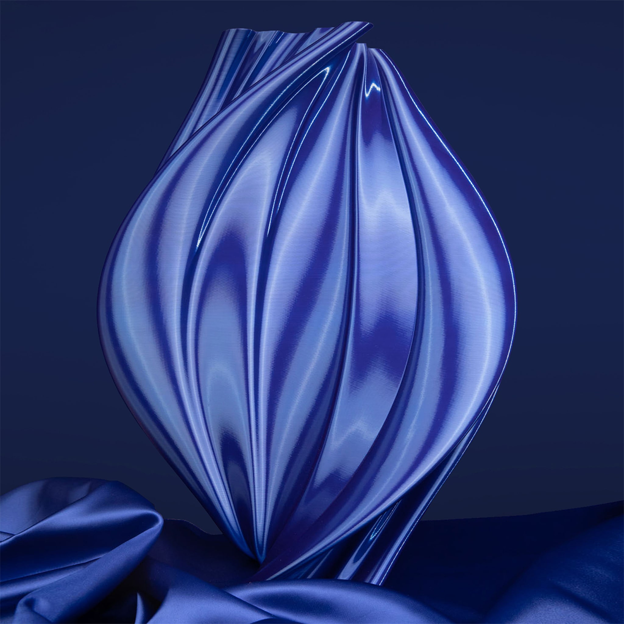 Damocle Blue Vase-Sculpture - Alternative view 2