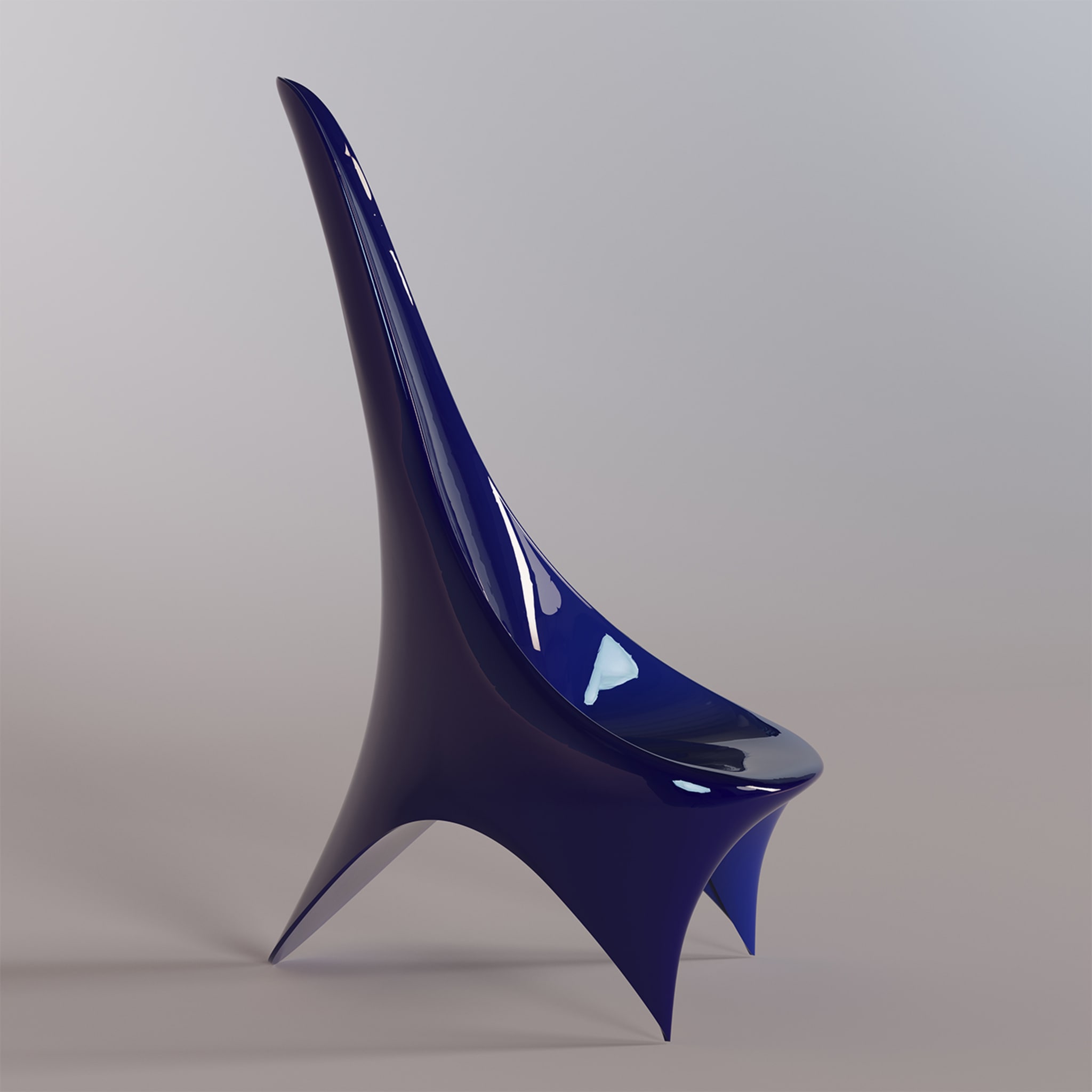 Nyx Electric-Blue Lounge Chair - Alternative view 3