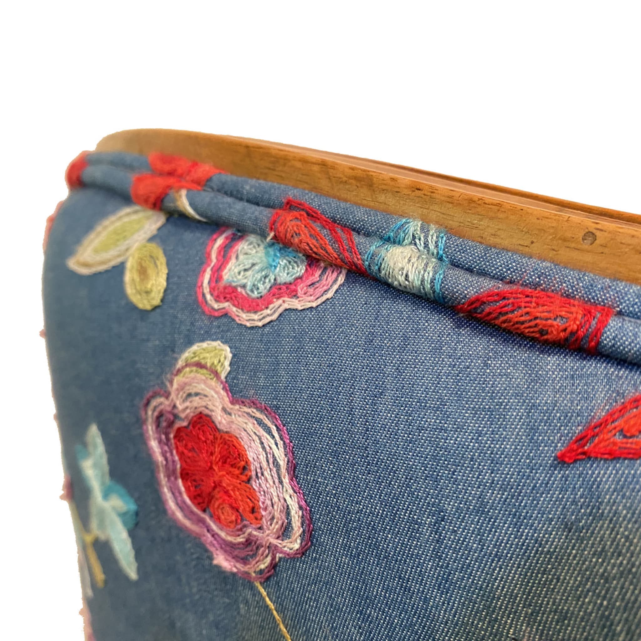 Embroidered Floral Cockpit Armchair - Alternative view 2