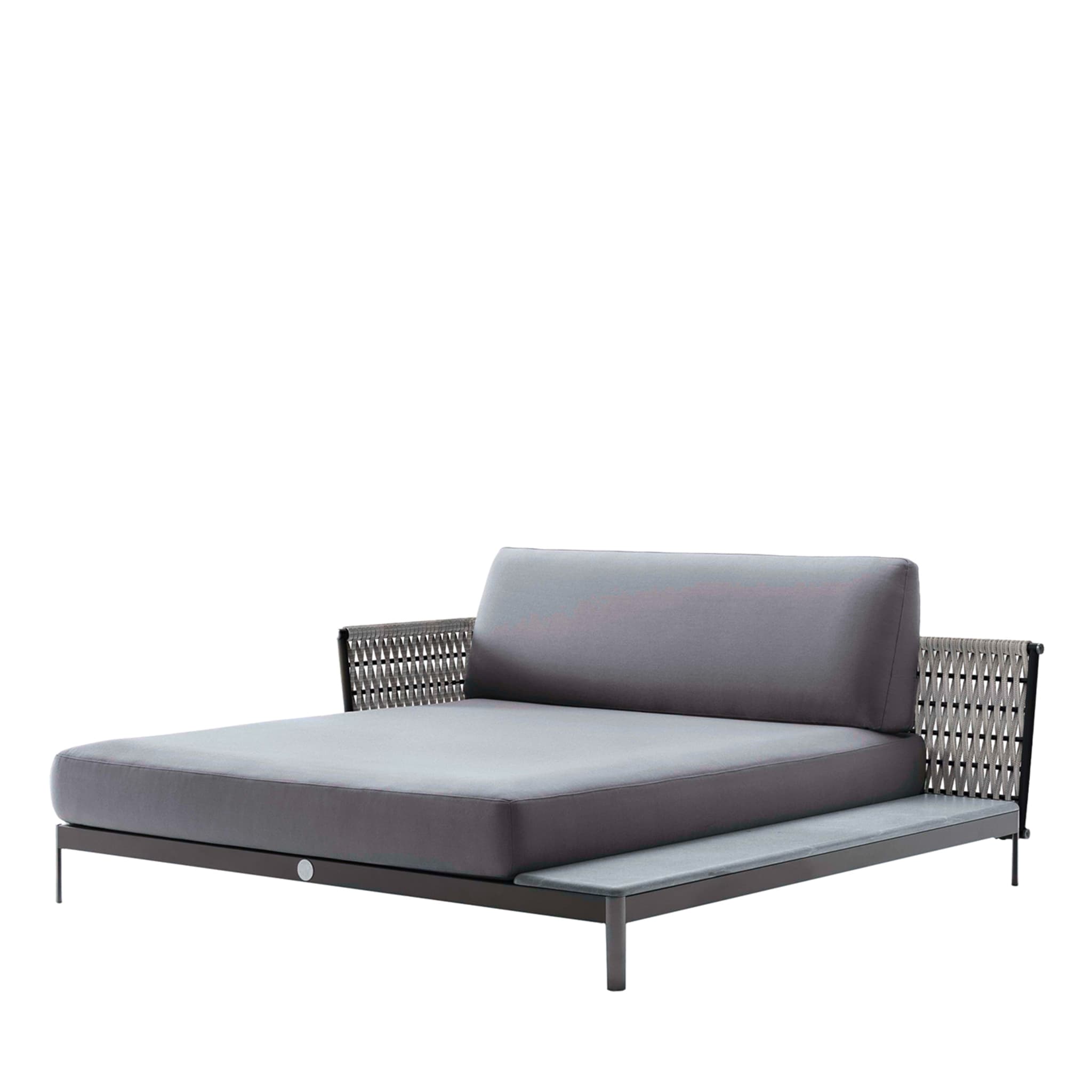 Gray Outdoor fabric Chaise Longue - Main view