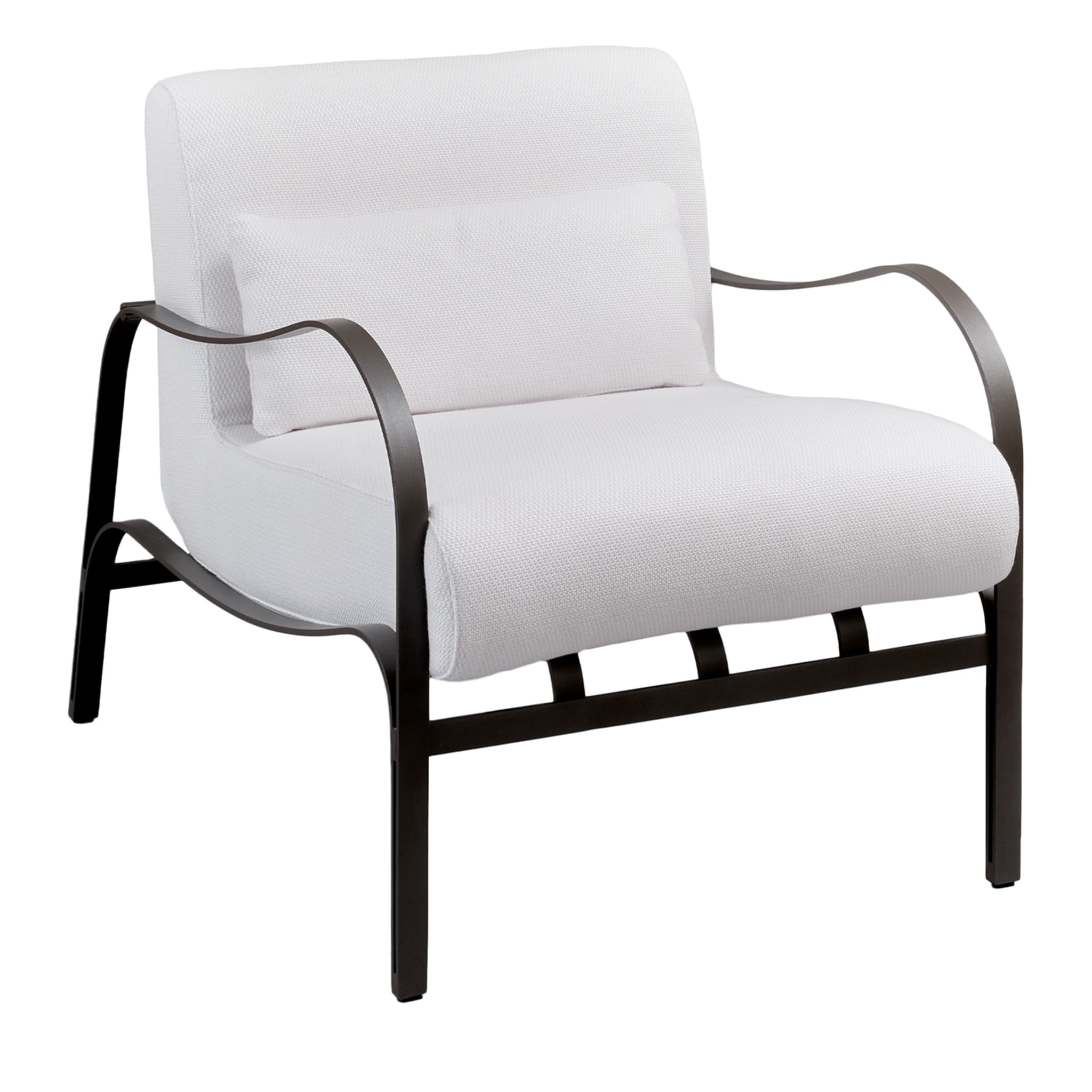 Amalfi White & Gray Armchair by Studio 63  - Main view
