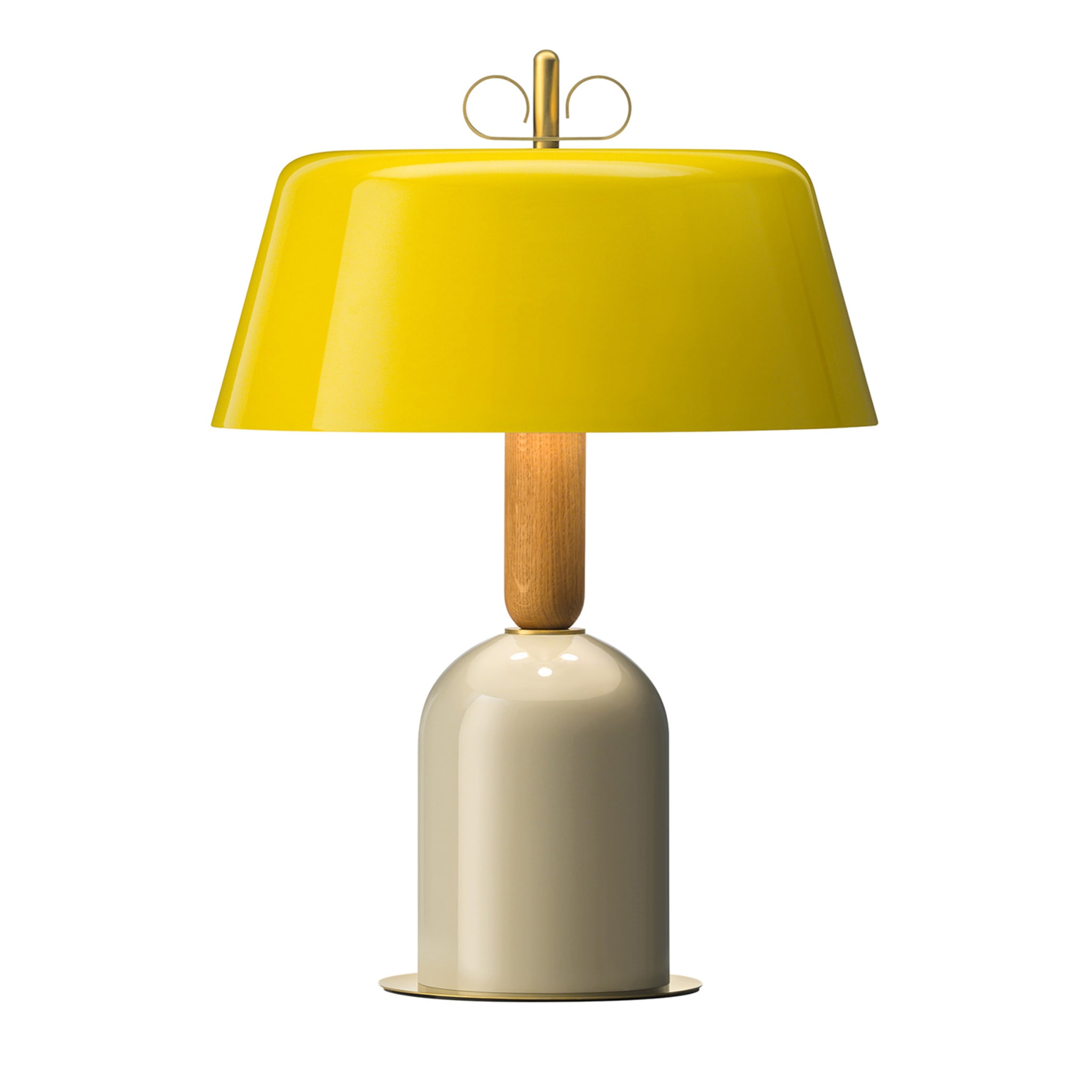 Gelbe Bon Ton Tischlampe von Cristina Celestino - Hauptansicht