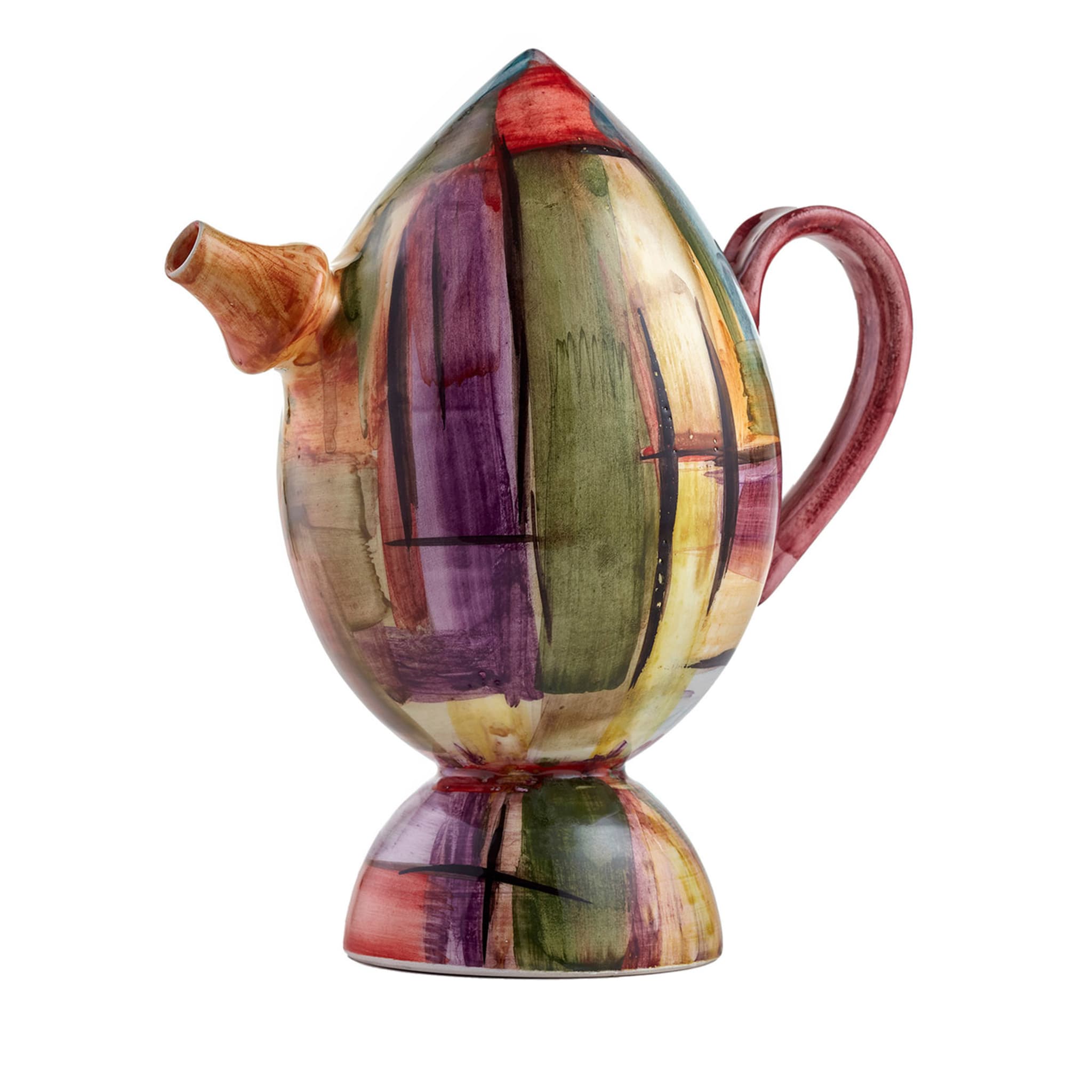 Abstract Polychrome Bummolo Pitcher - Main view