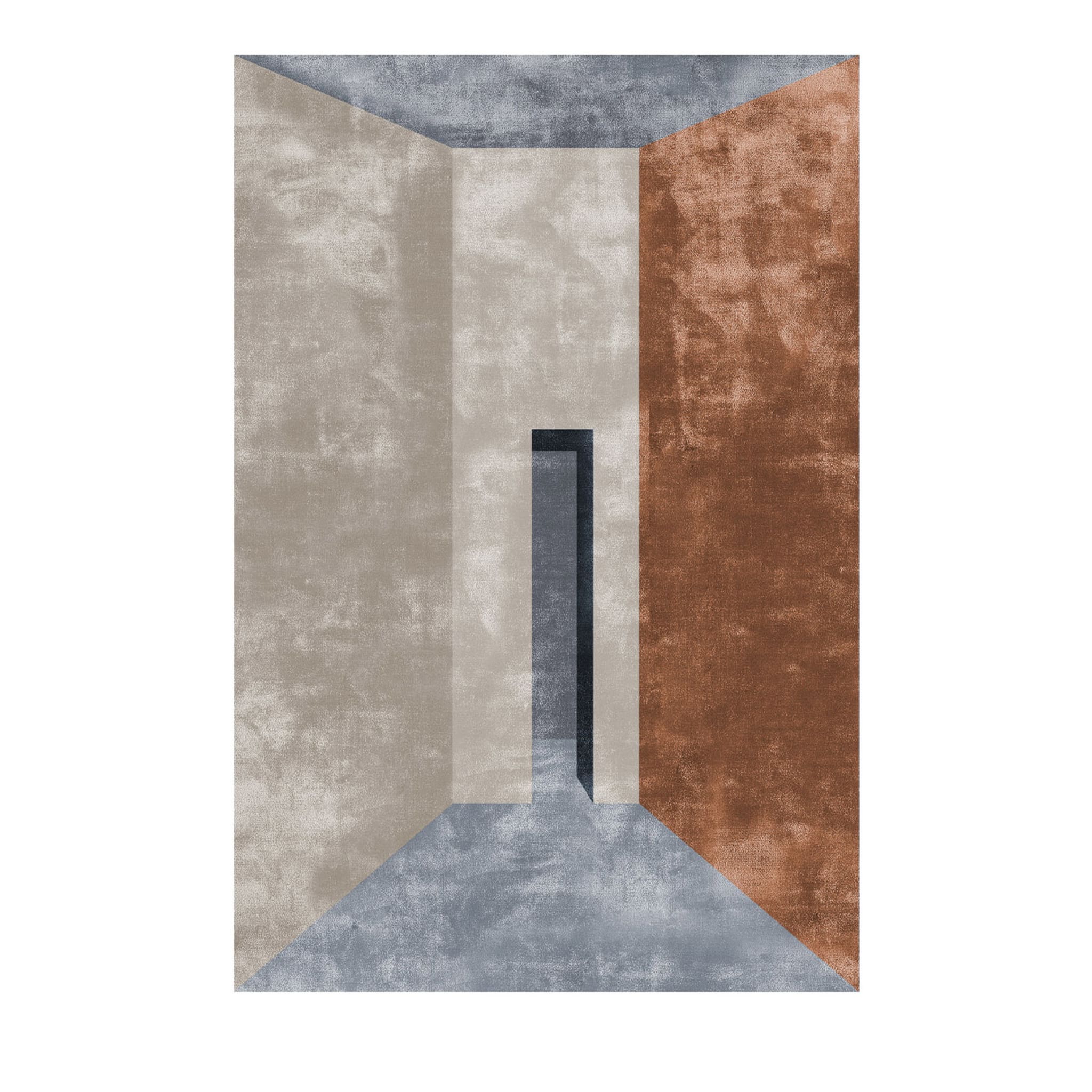 Alfombra rectangular policromada Prospettive Copper by Dainelli Studio - Vista principal