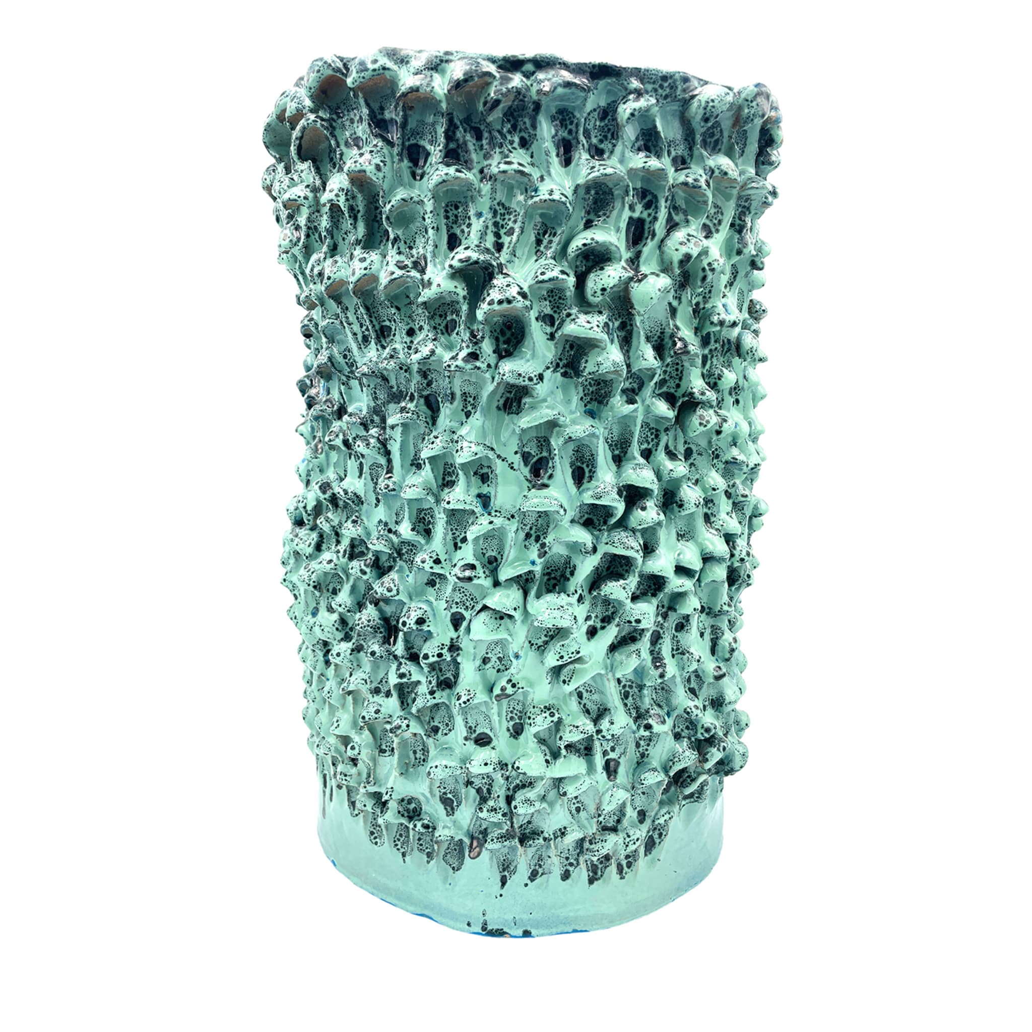 Onda Metallic Tiffany Tall Vase - Vue principale