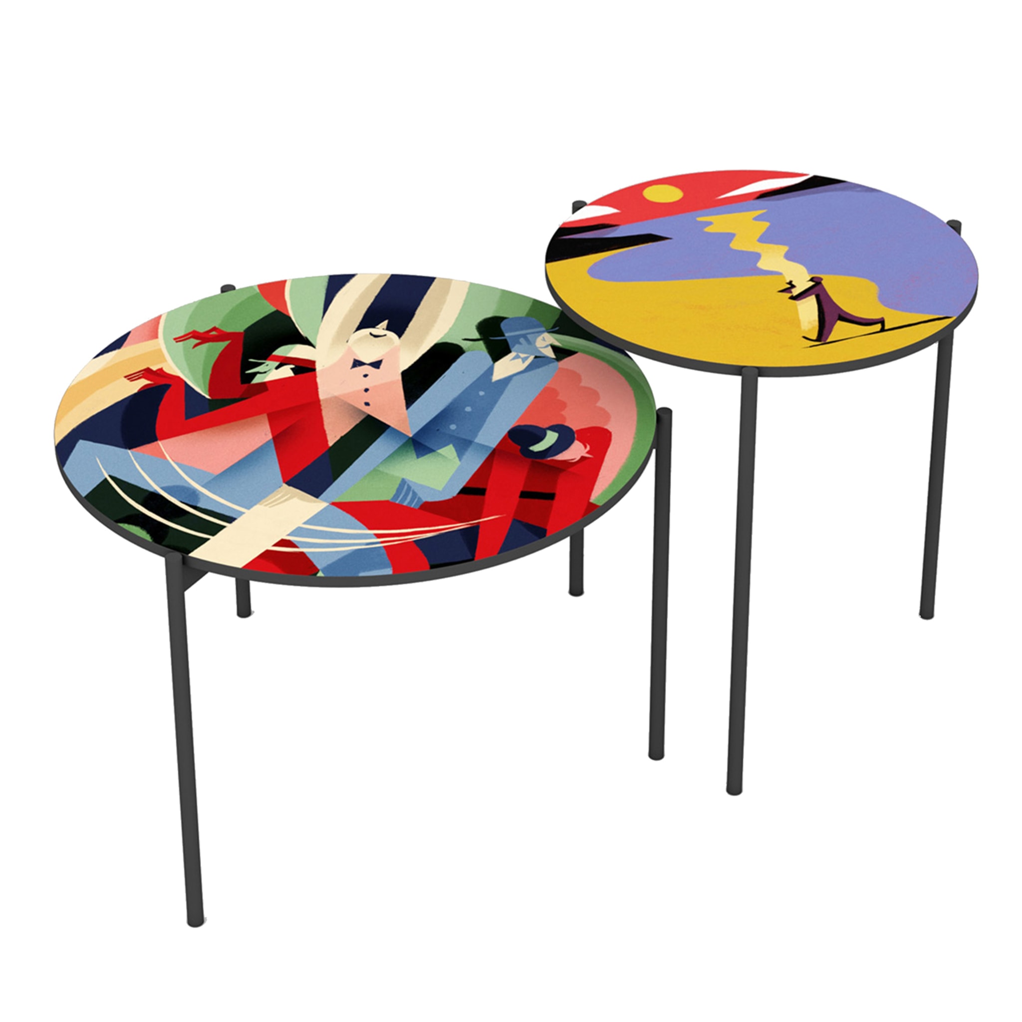 Astratto 57 Set of 2 Side Tables by Riccardo Guasco - Main view
