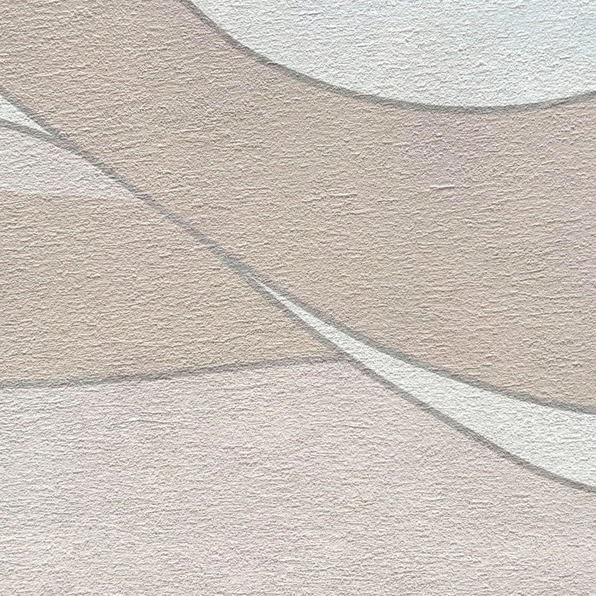 Beige Deep Wave textured wallpaper - Alternative view 1