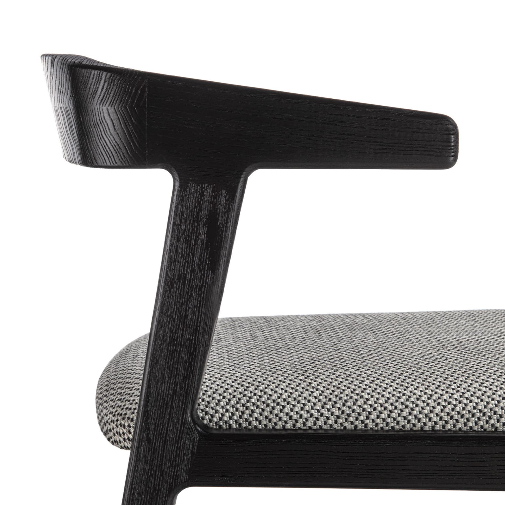 Aida Black Chair with Arms - Alternative view 2