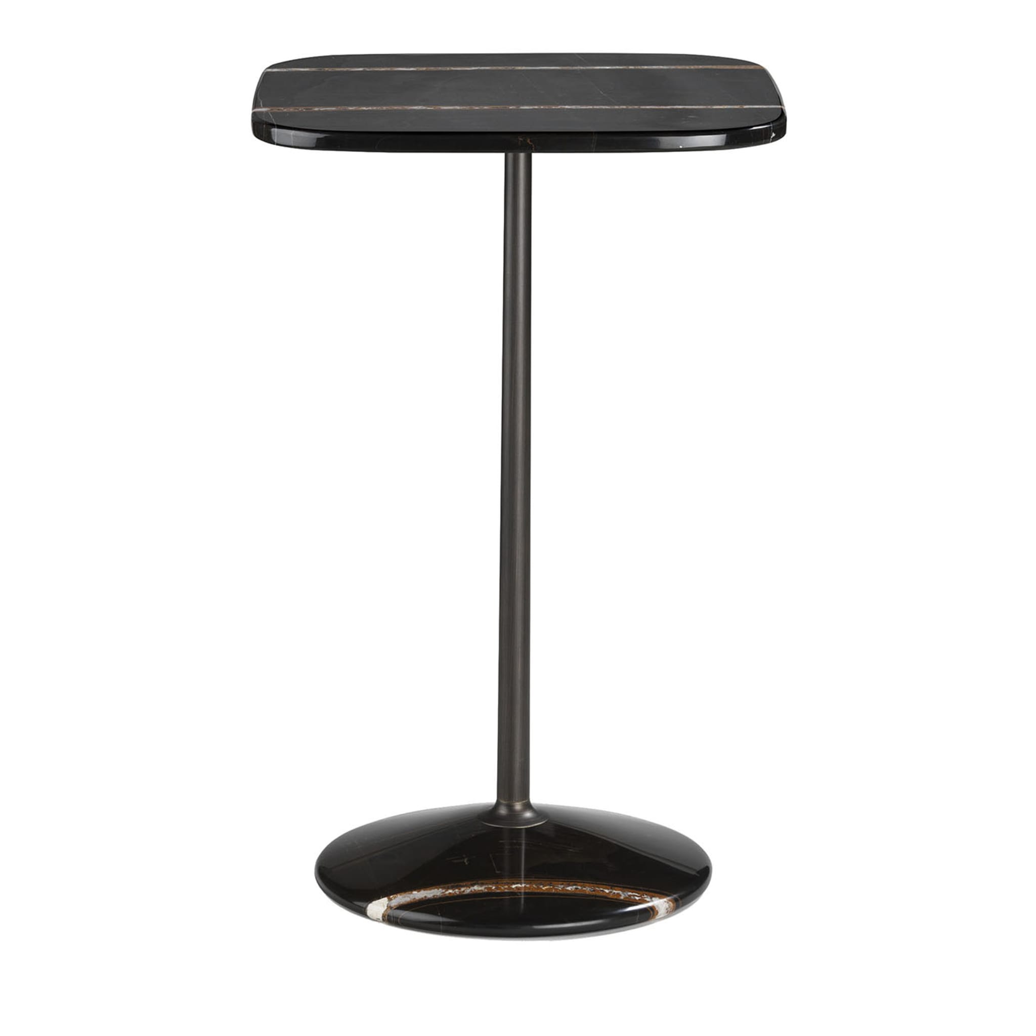 Arnold Tall Square Black Marble Table - Main view