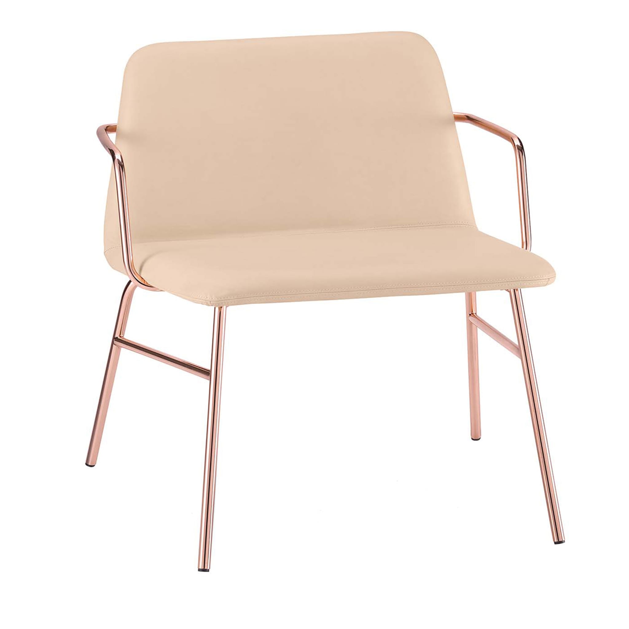 Bardot Met Copper Lounge chair by Emilio Nanni - Main view