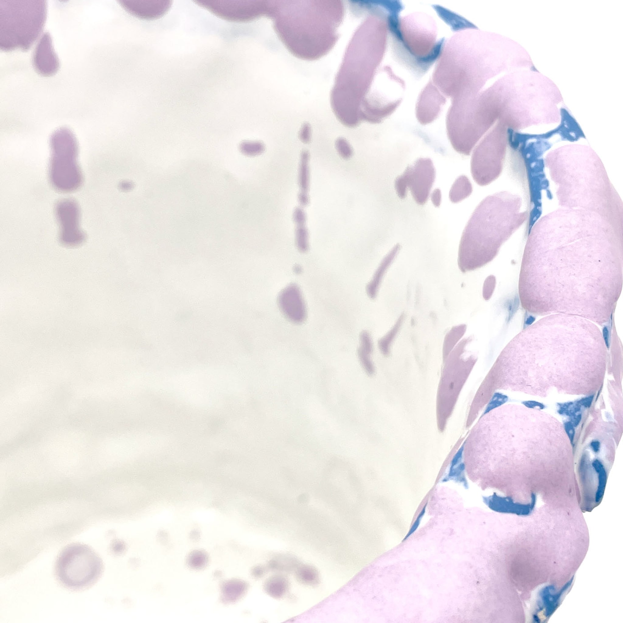 Onda Lilac Bubble & Opaque Blue Vase - Alternative view 4