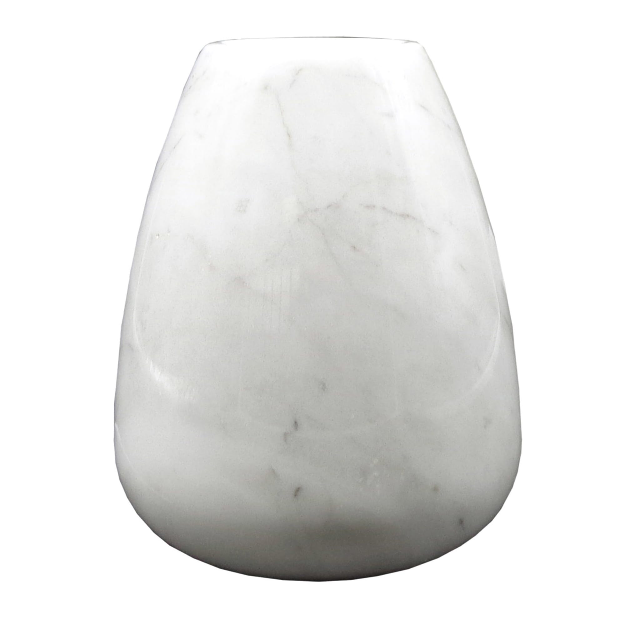 Modern 13 White Carrara Vase - Main view