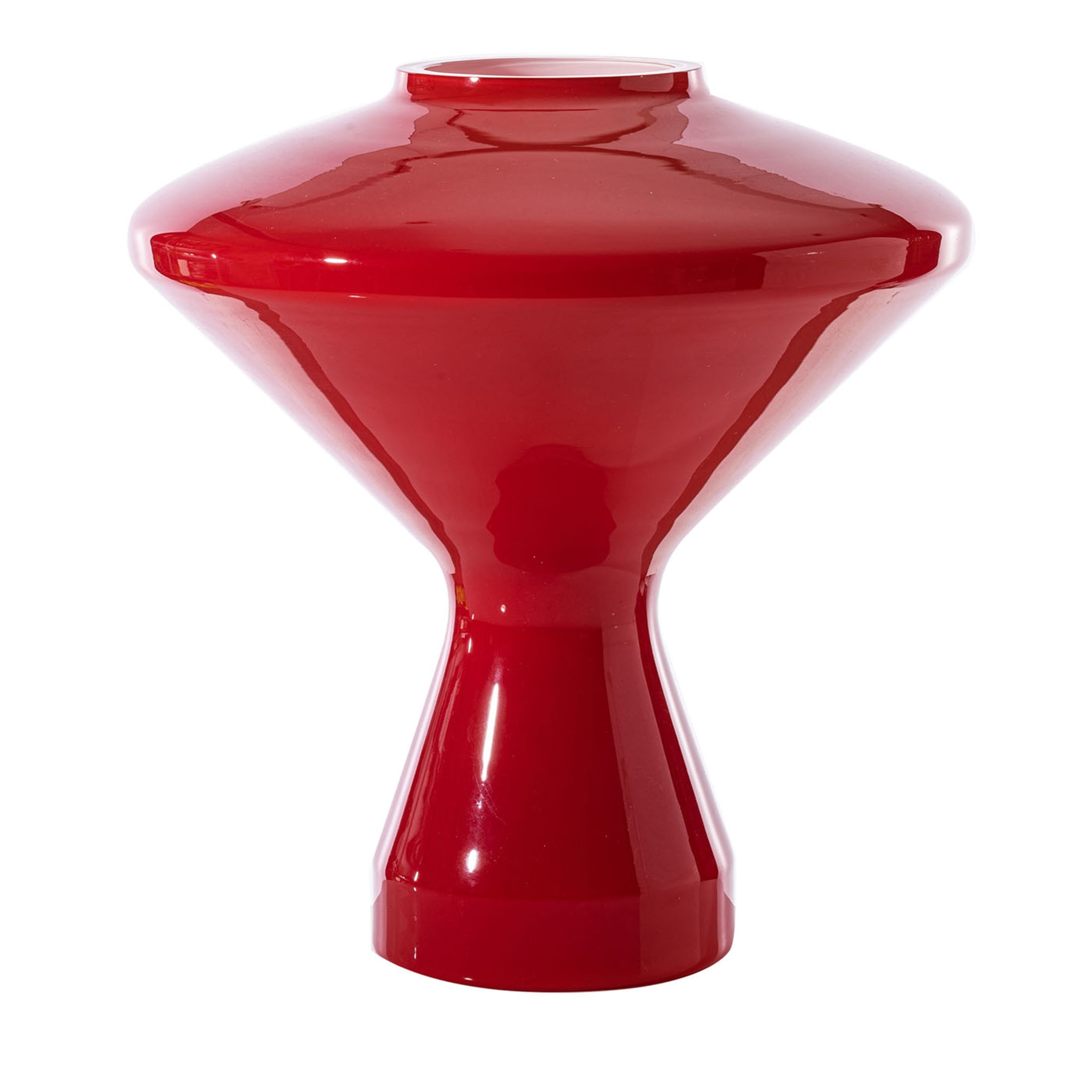 Vase en verre rouge Ballerina - Vue principale