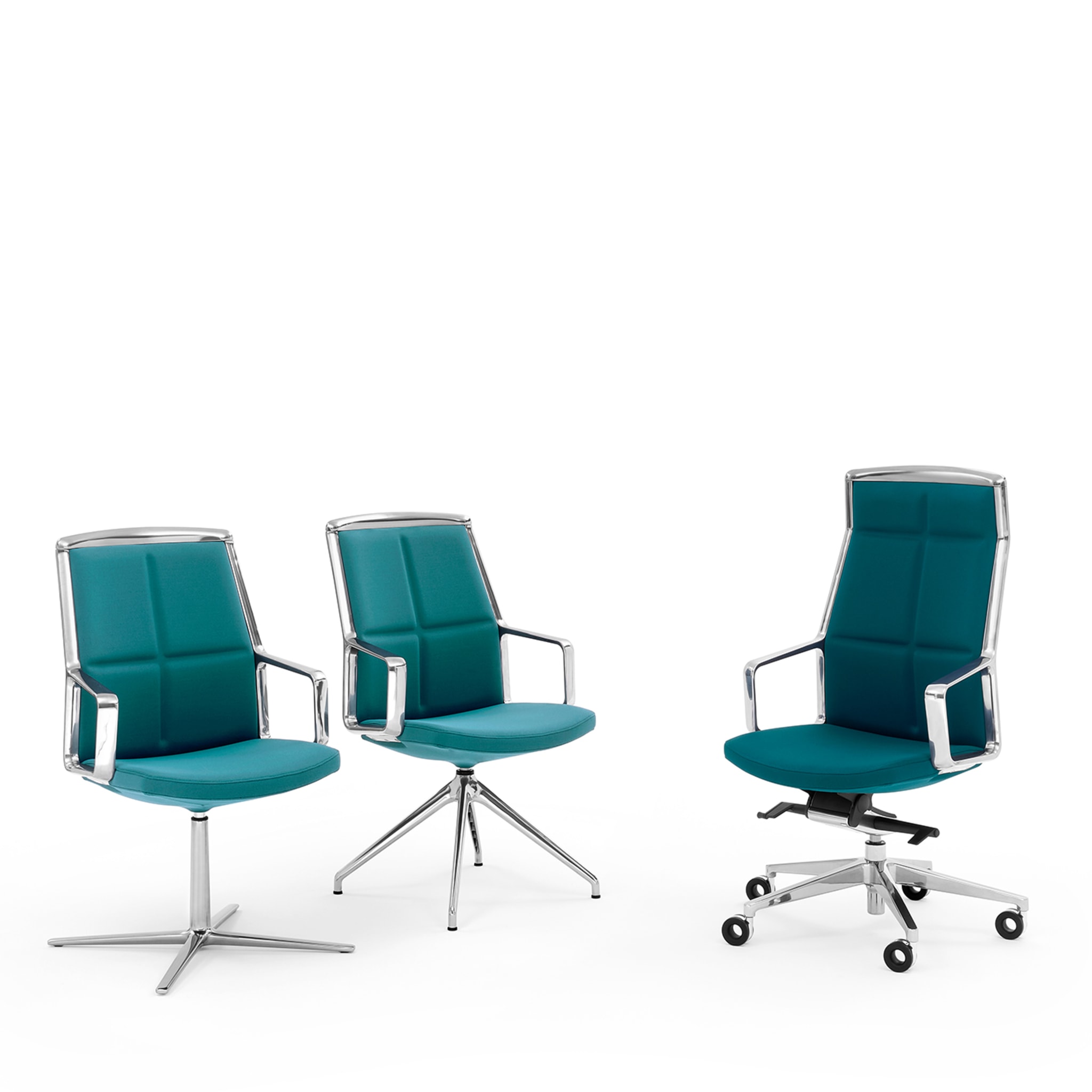 ADELE BLUE-GREEN EXECUTIVE CHAIR by ORLANDINIDESIGN - Alternative view 1