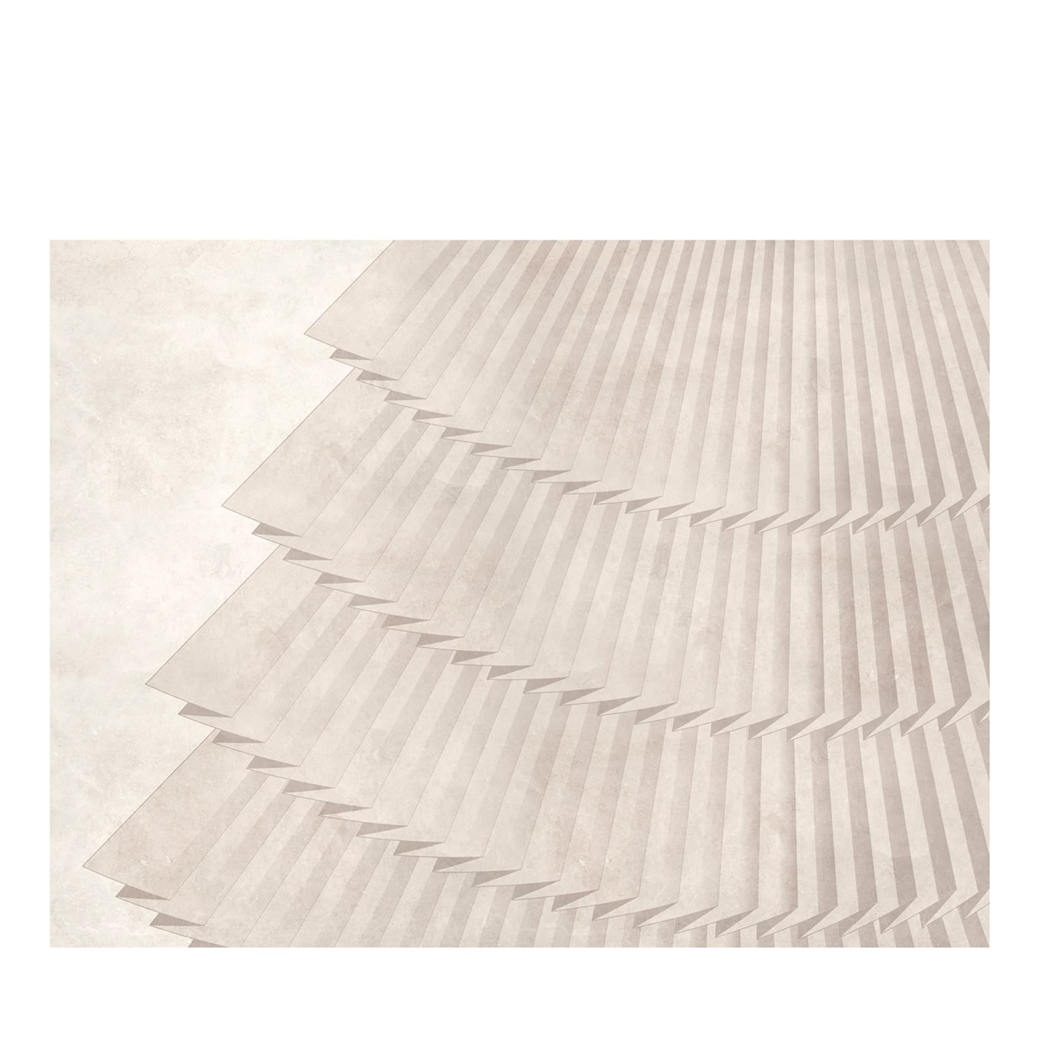 Beige Fan vertical plissé wallpaper - Main view