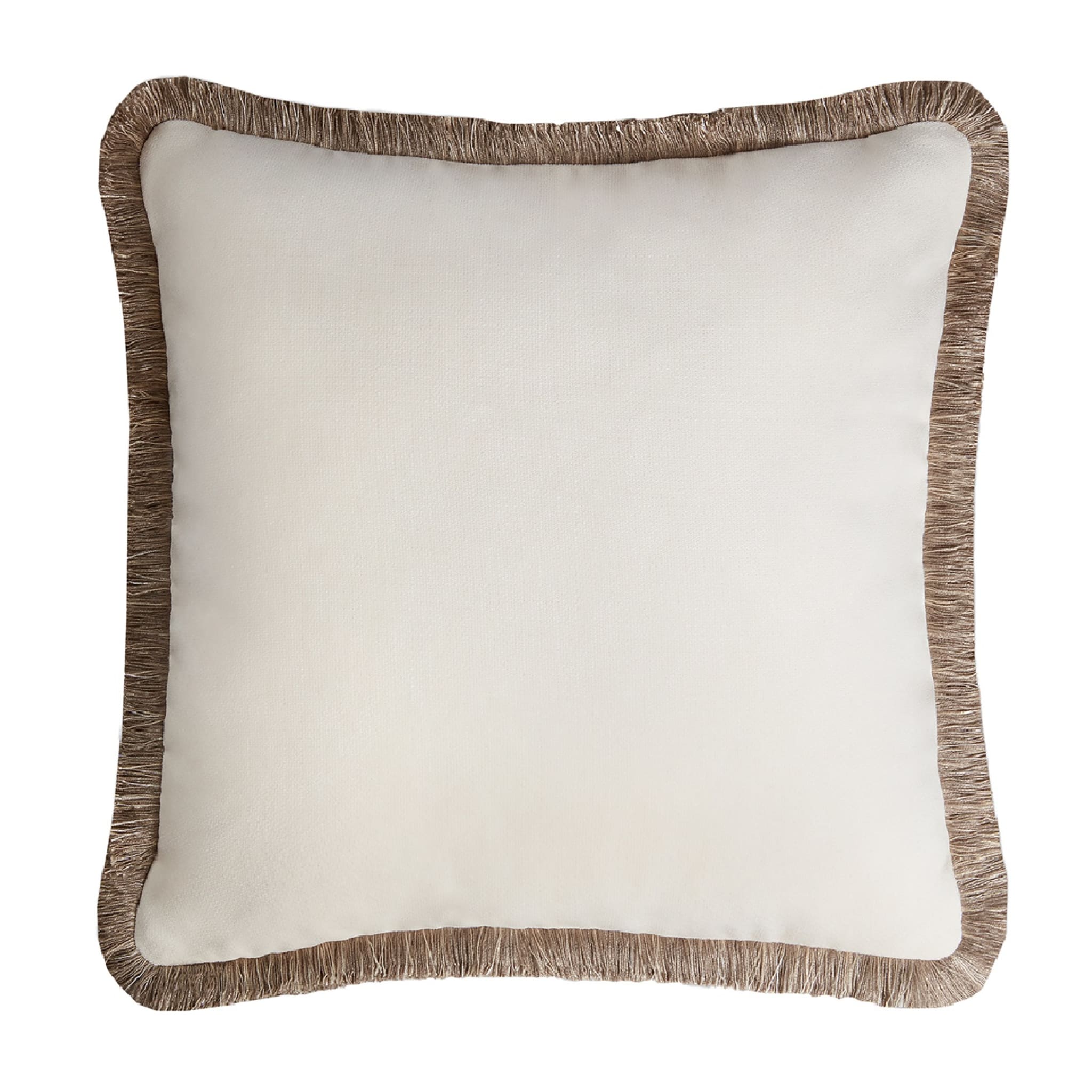 Sahara Velvet White Happy Cushion - Vue principale
