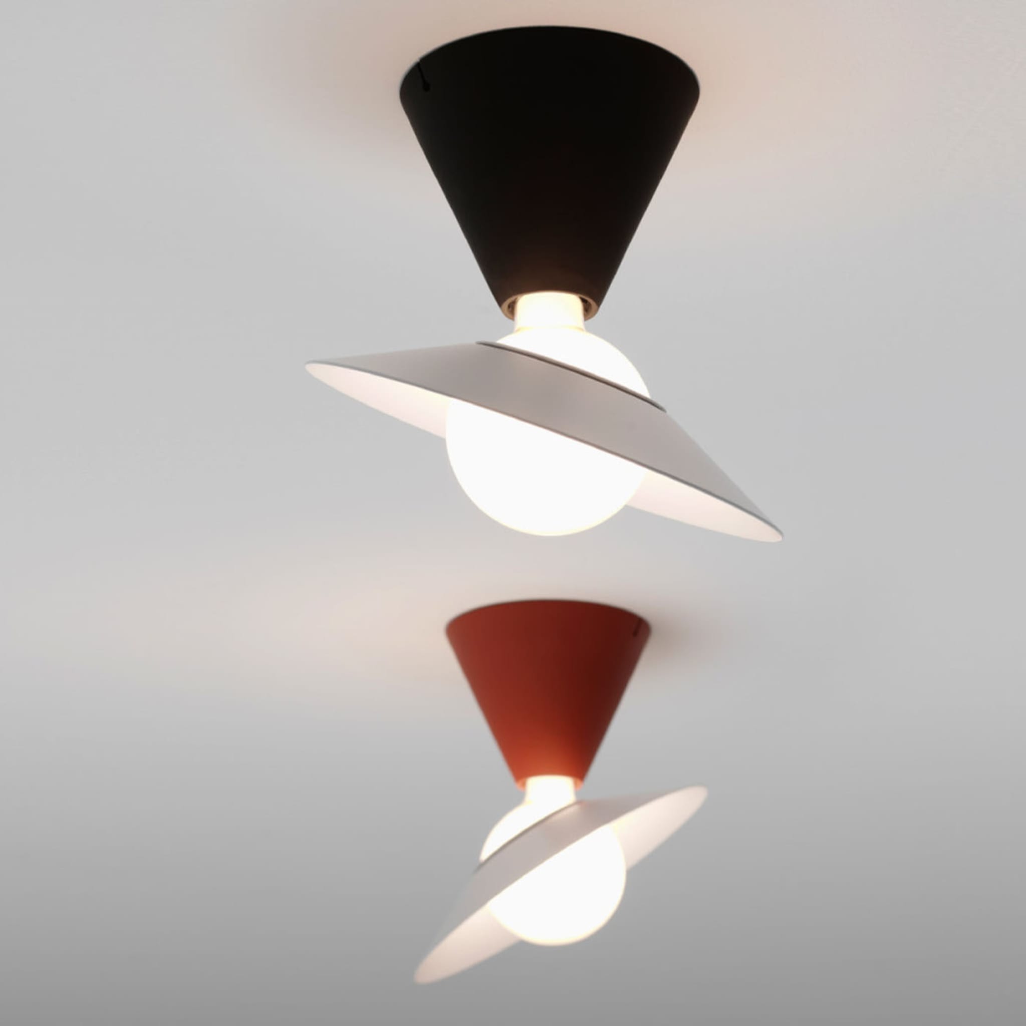 Fante Red Ceiling Lamp - Alternative view 2