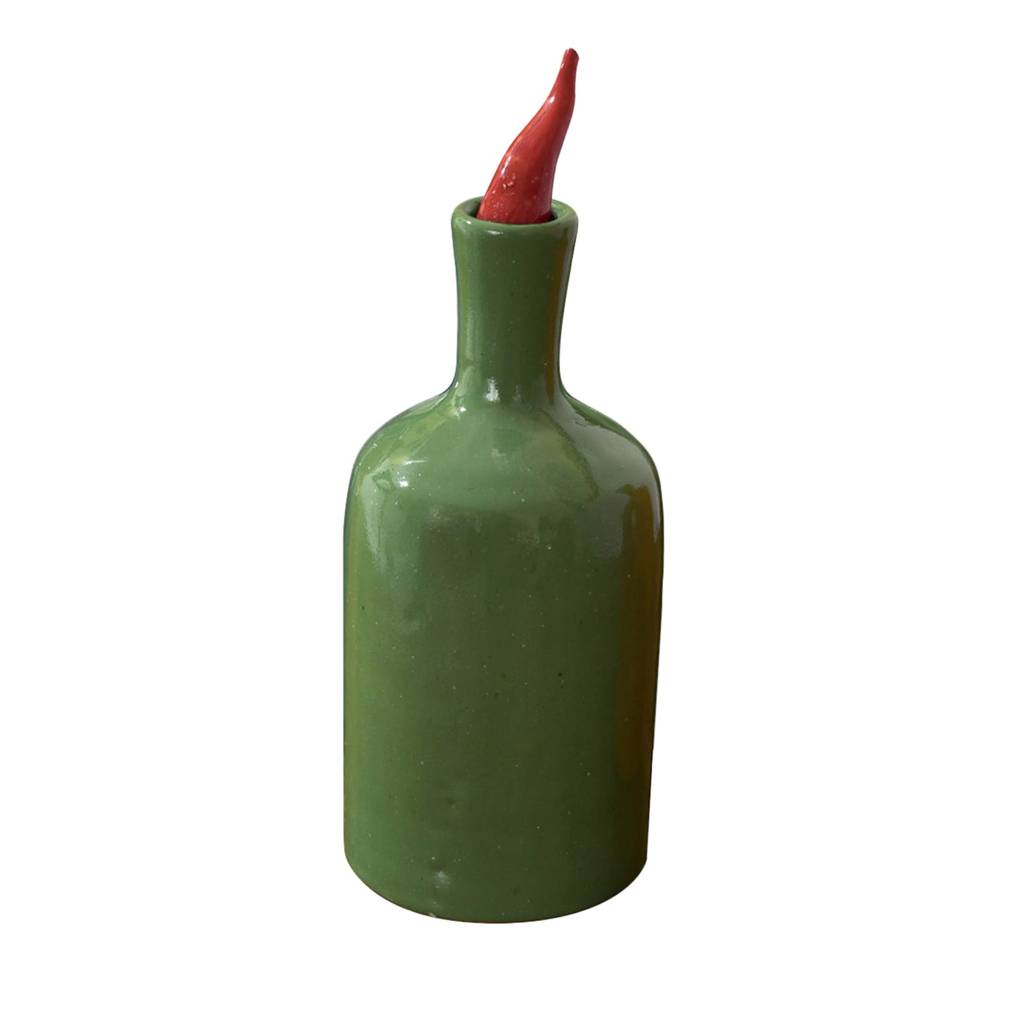 Peperoncini Speranzoso Green Bottle Vase - Main view