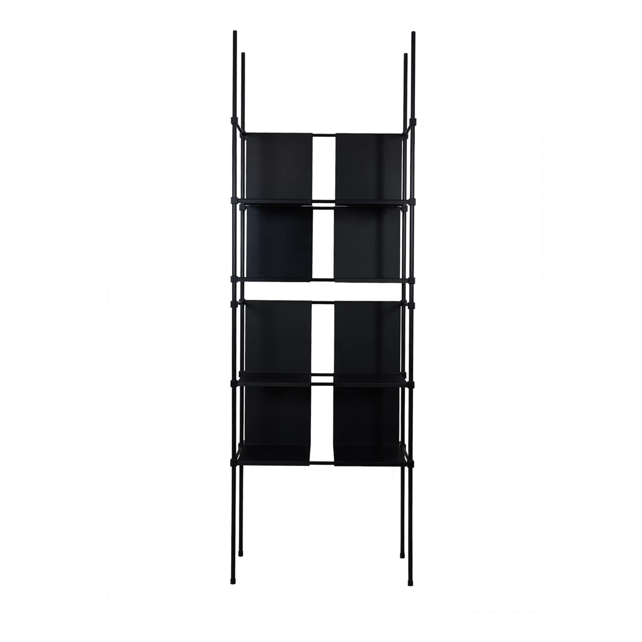 Ludo Modular Black Bookcase by Filippo Montaina - Vue principale