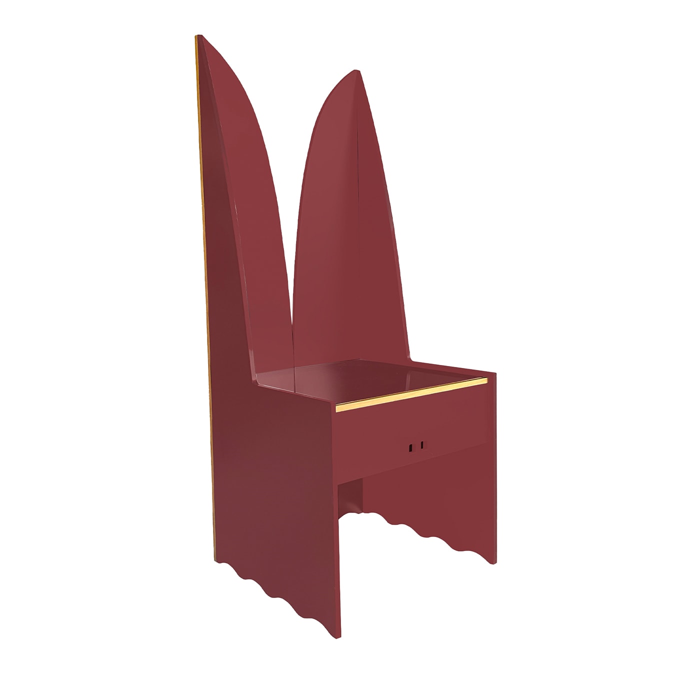 Castelvecchio Red Chair Limited Edition by Ferdinando Meccani - Meccani Design