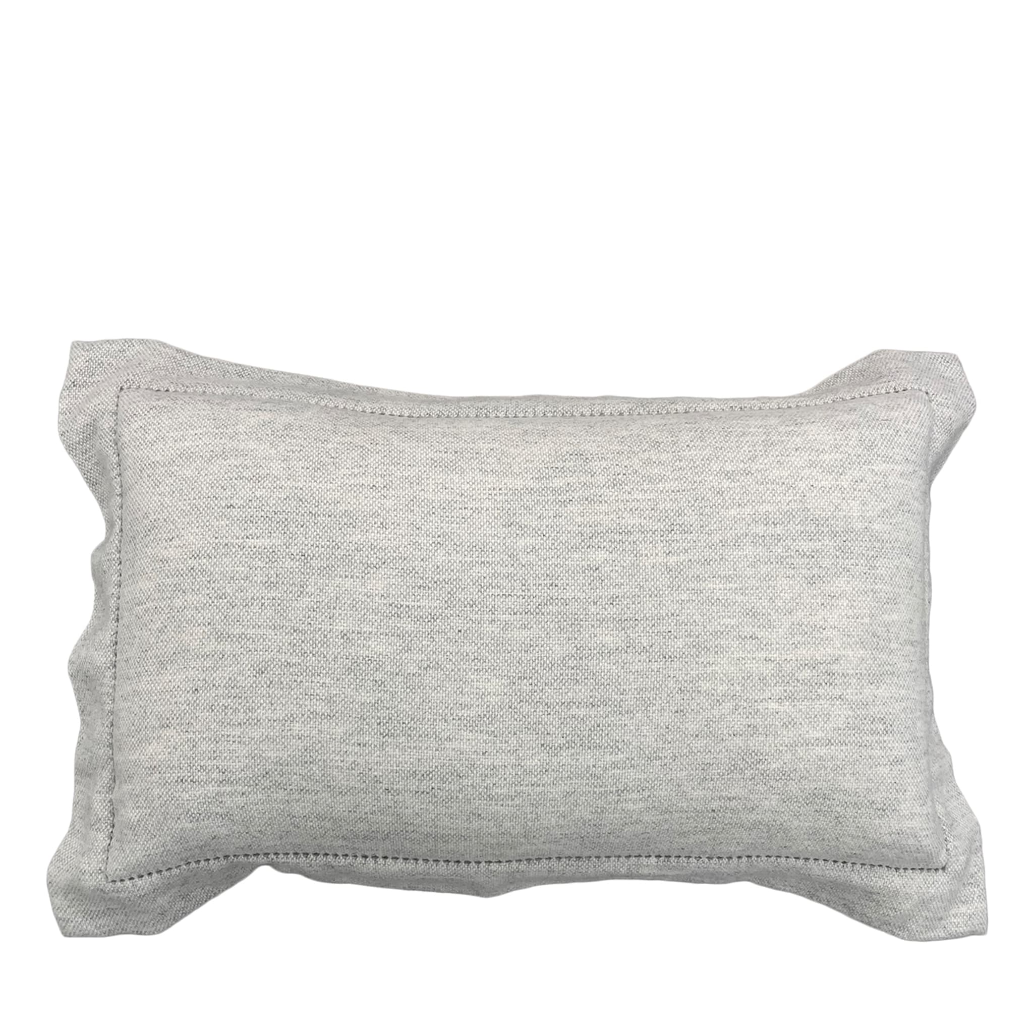 Dalia A Jour Gray Rectangular Pillow - Main view