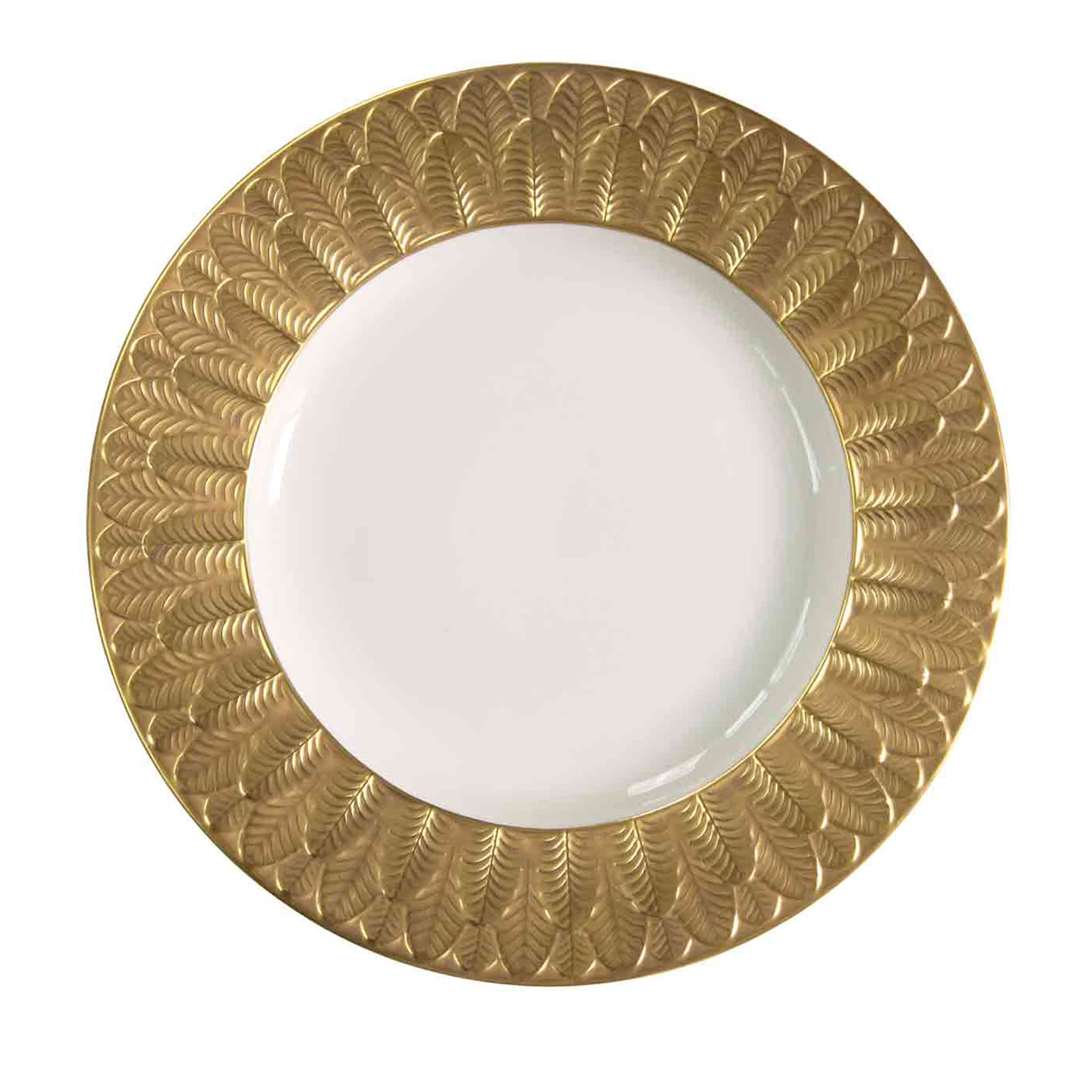 PEACOCK DINNER PLATE - GOLD - Main view