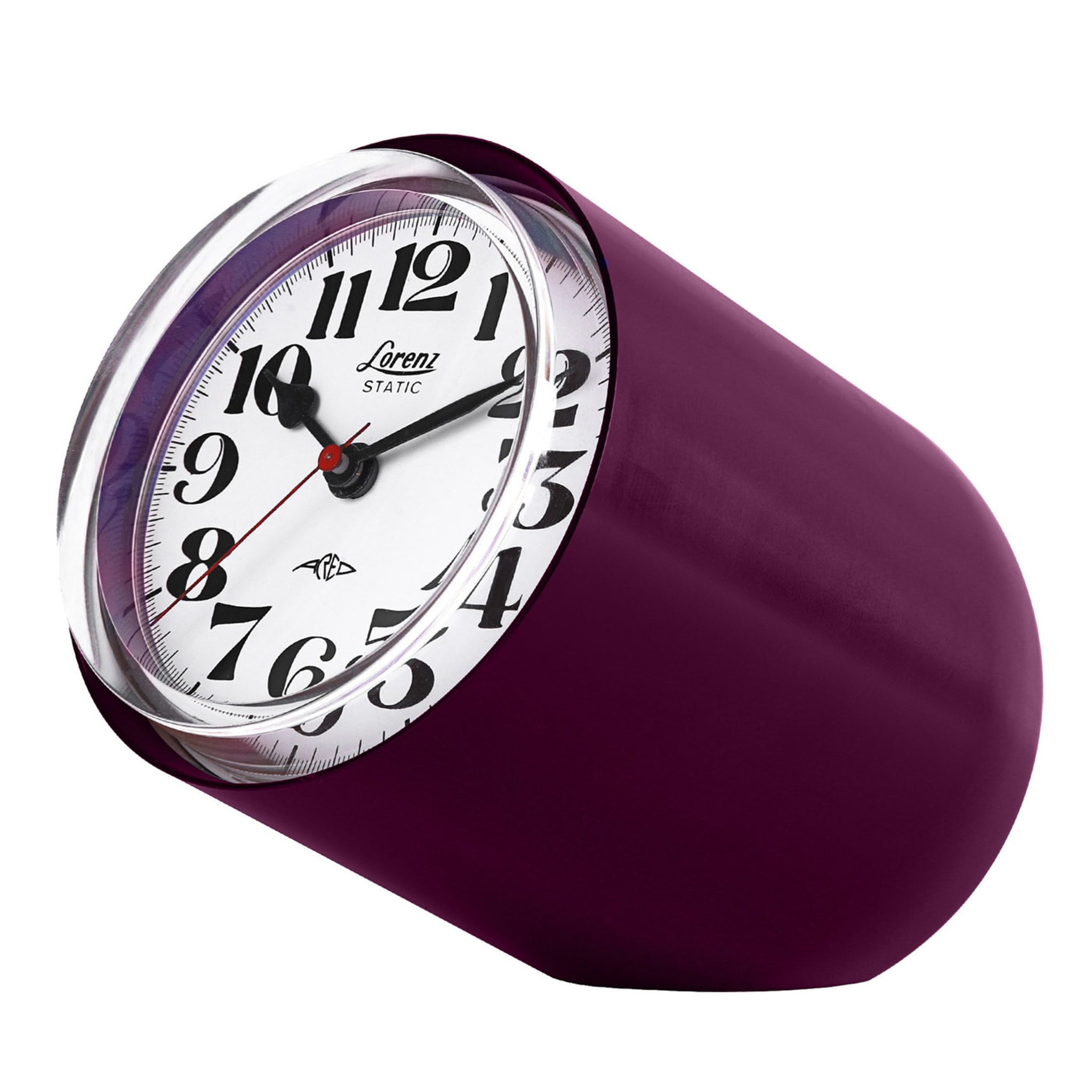 Static Purple Table Clock by Richard Sapper - Main view