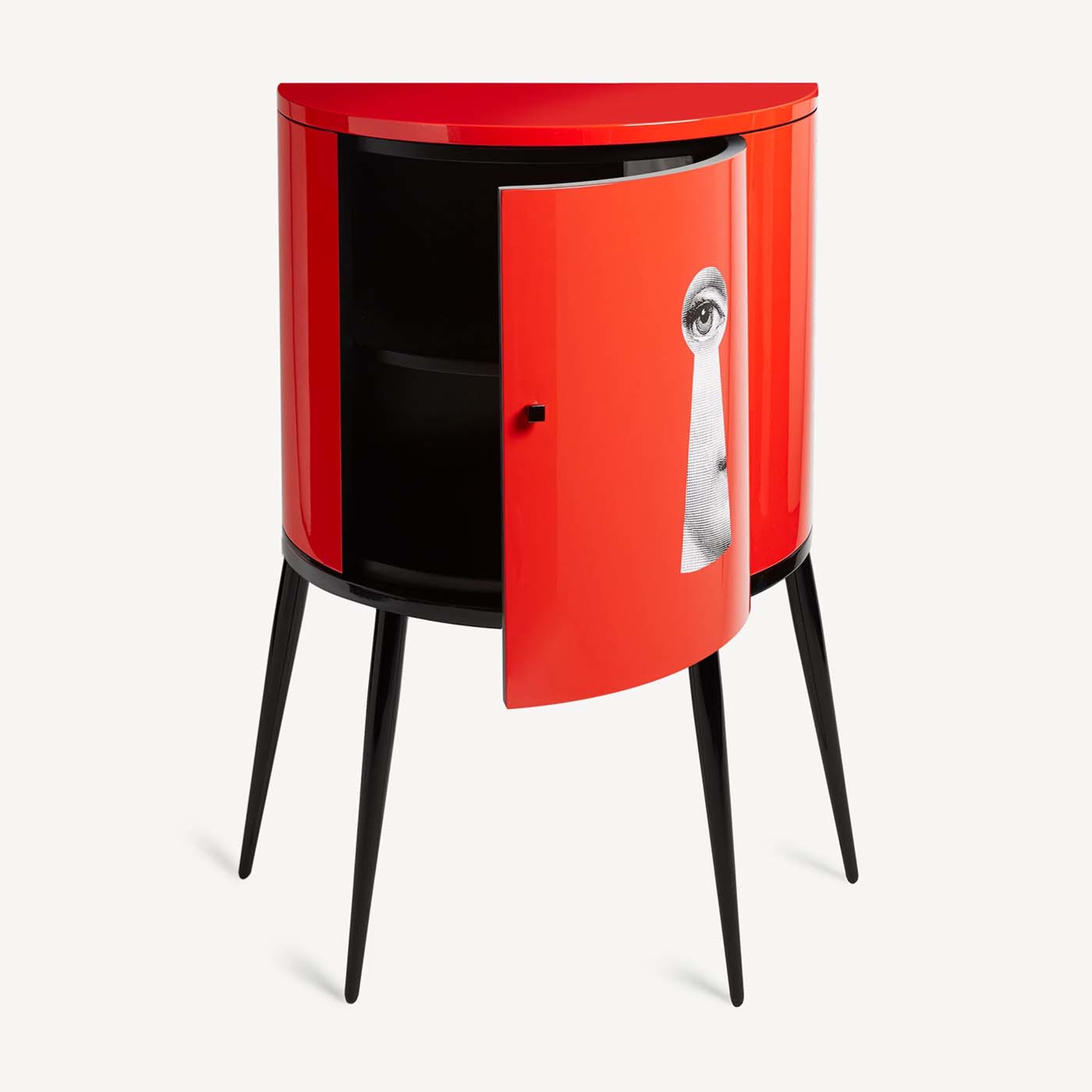 Serratura Red Curved Small Cabinet - Alternative view 4