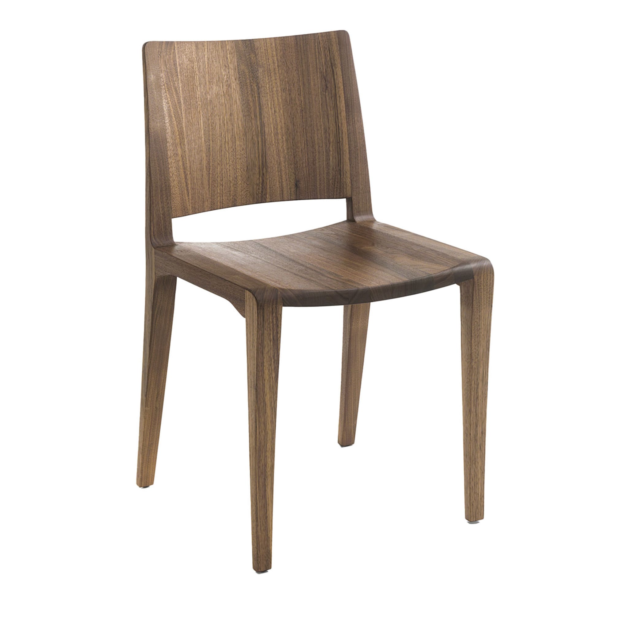 Voltri Stuhl aus Nussbaumholz von Renzo & Matteo Piano - Hauptansicht