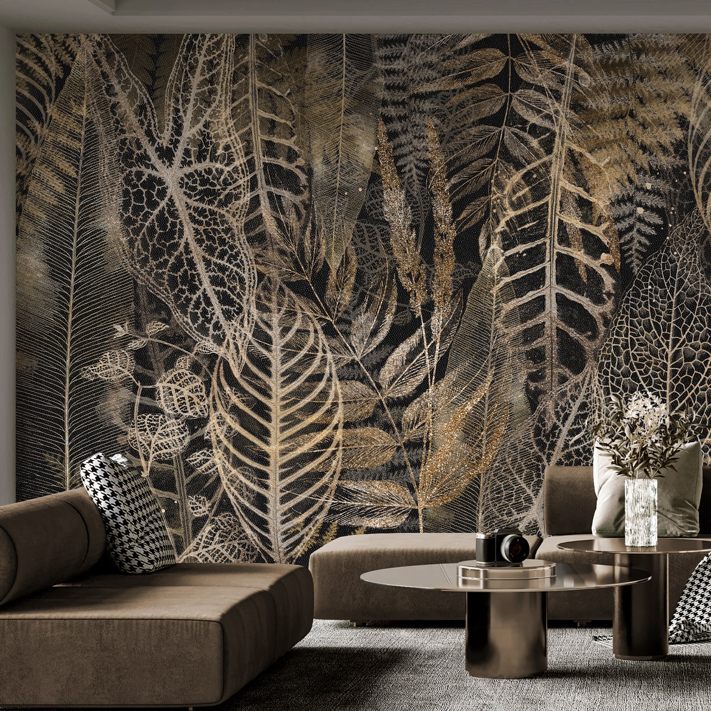 Black and Gold textured wallpaper - Affreschi & Affreschi