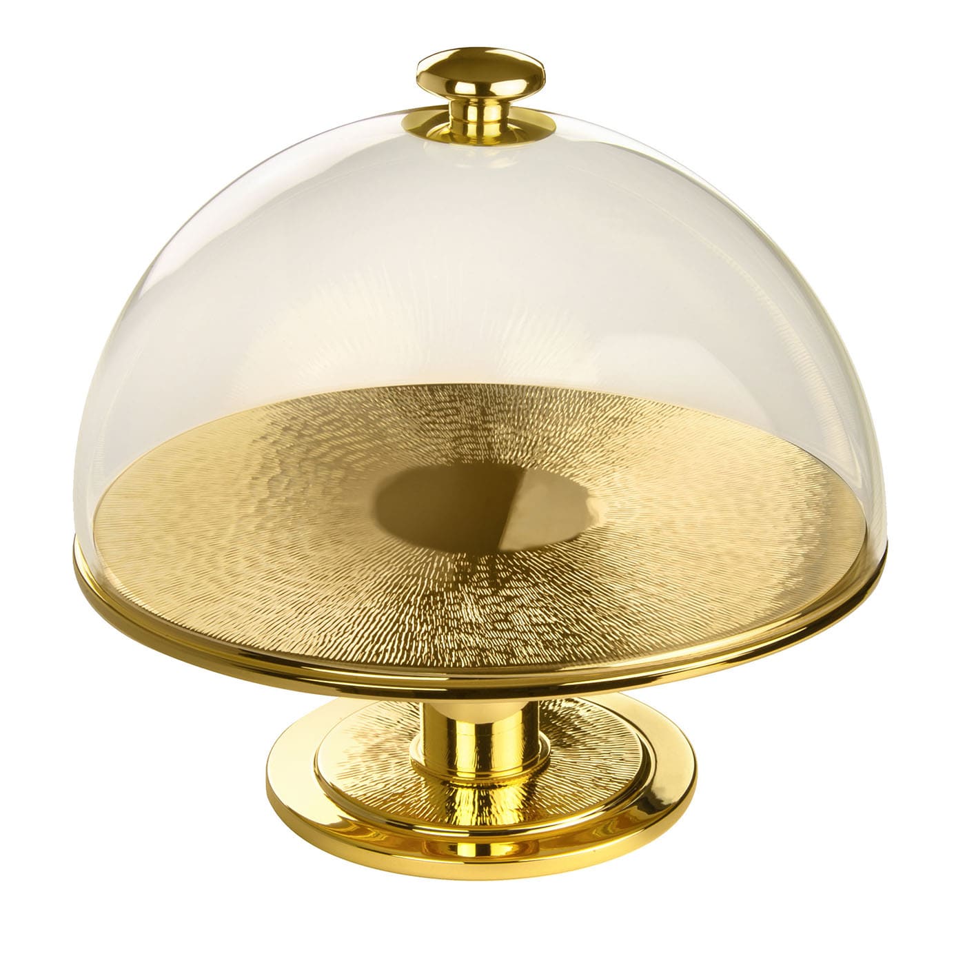 Sole 2 Domed Golden Cake Stand