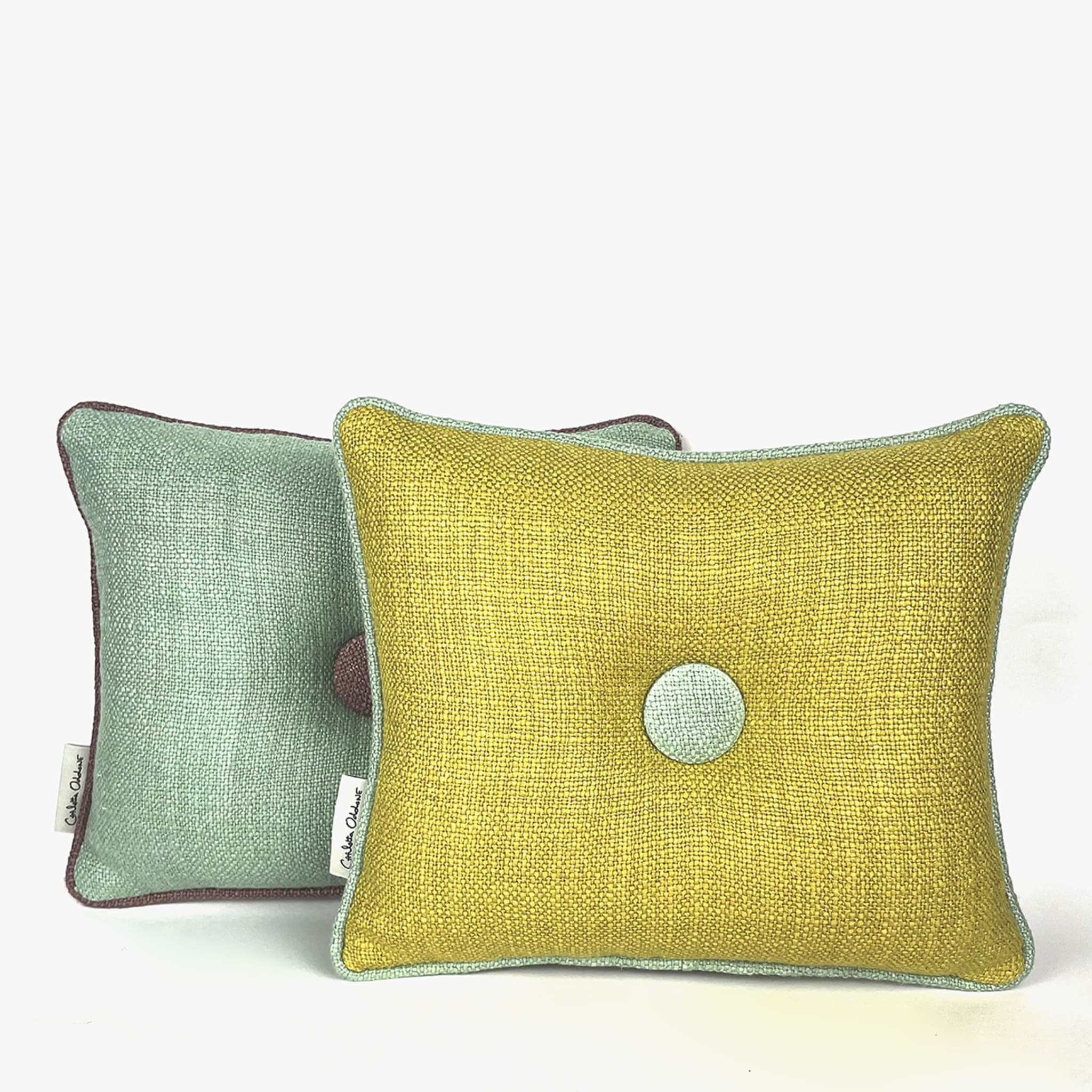 Sweet Pillow Lime & Aquamarine Cushions - Alternative view 1