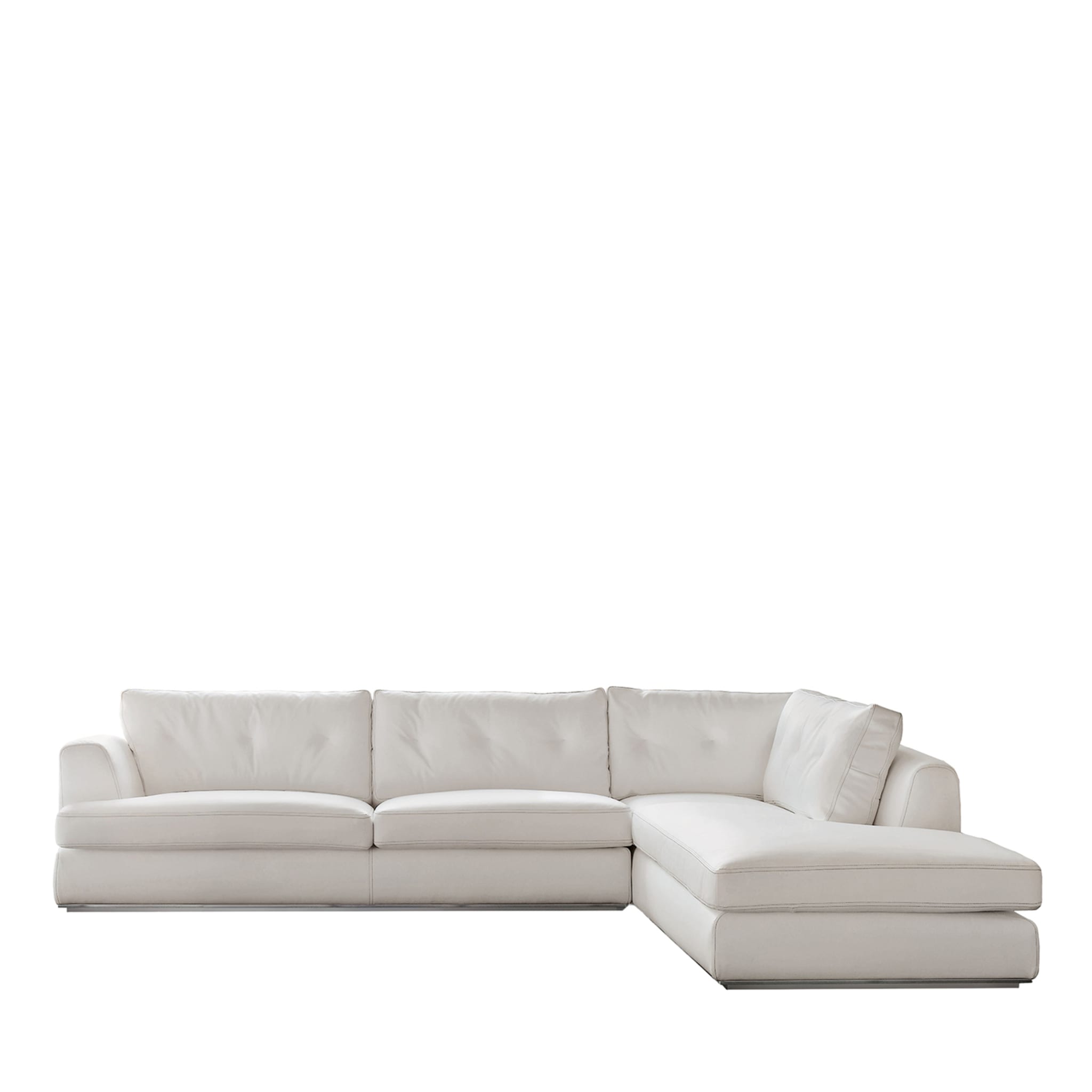 Ascot Weißes modulares sofa von Giuseppe Bavuso  - Hauptansicht