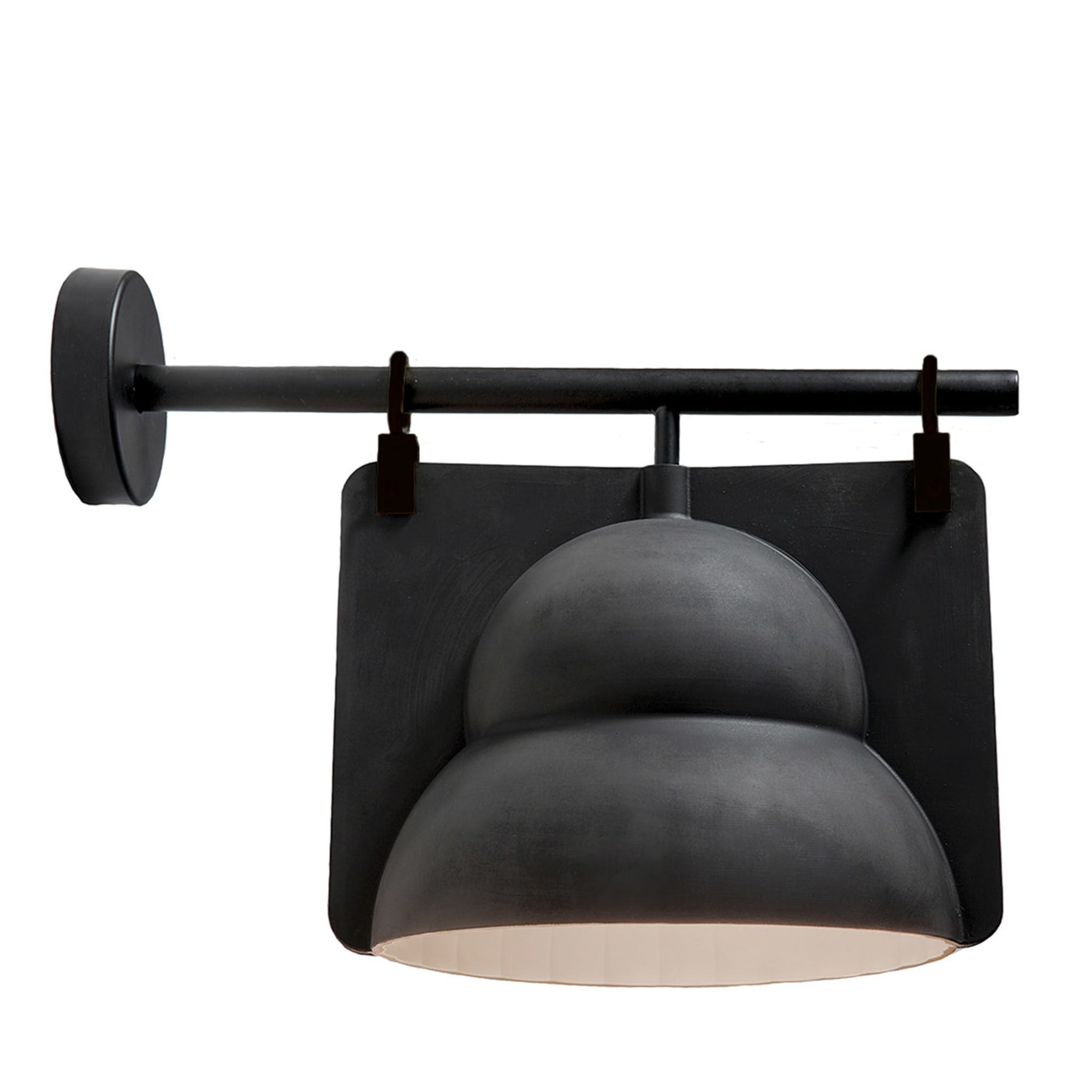 Black Ceramic Street Lamp Arm Wall Lamp - Main view
